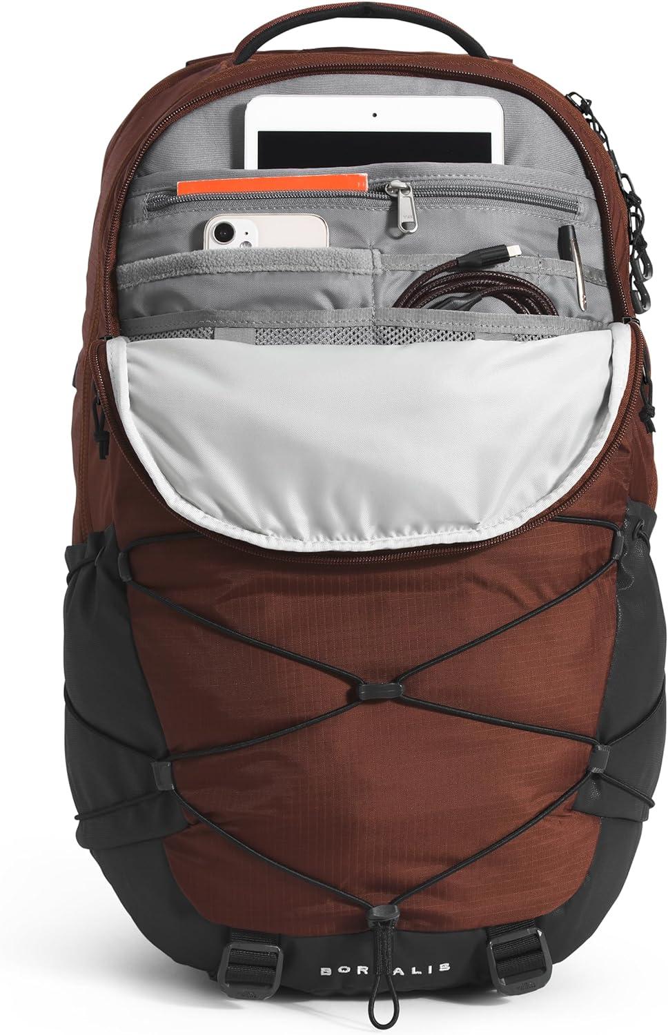 imageThe North Face Borealis Commuter Laptop Backpack Water Repellent Finish 16quot Laptop Sleeve Large Main Compartment for Everyday Carry GravelTNF BlackNPF One SizeDark OakTnf Black