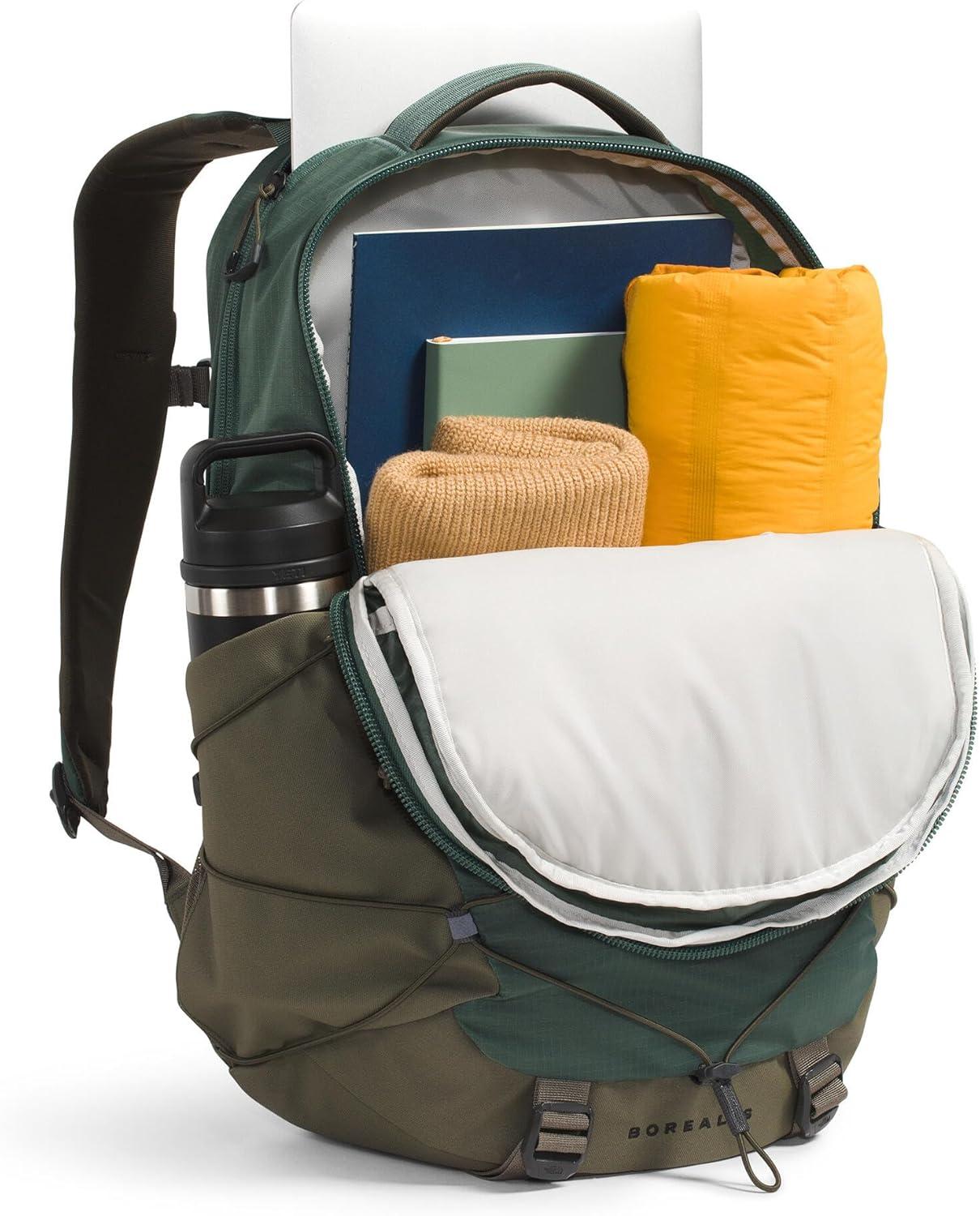 imageThe North Face Borealis Commuter Laptop Backpack Water Repellent Finish 16quot Laptop Sleeve Large Main Compartment for Everyday Carry GravelTNF BlackNPF One SizeDuck GreenNew Taupe Green