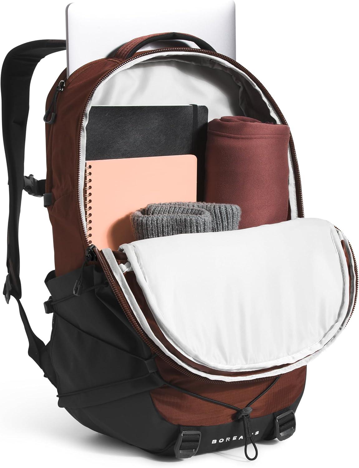 imageThe North Face Borealis Commuter Laptop Backpack Water Repellent Finish 16quot Laptop Sleeve Large Main Compartment for Everyday Carry GravelTNF BlackNPF One SizeDark OakTnf Black