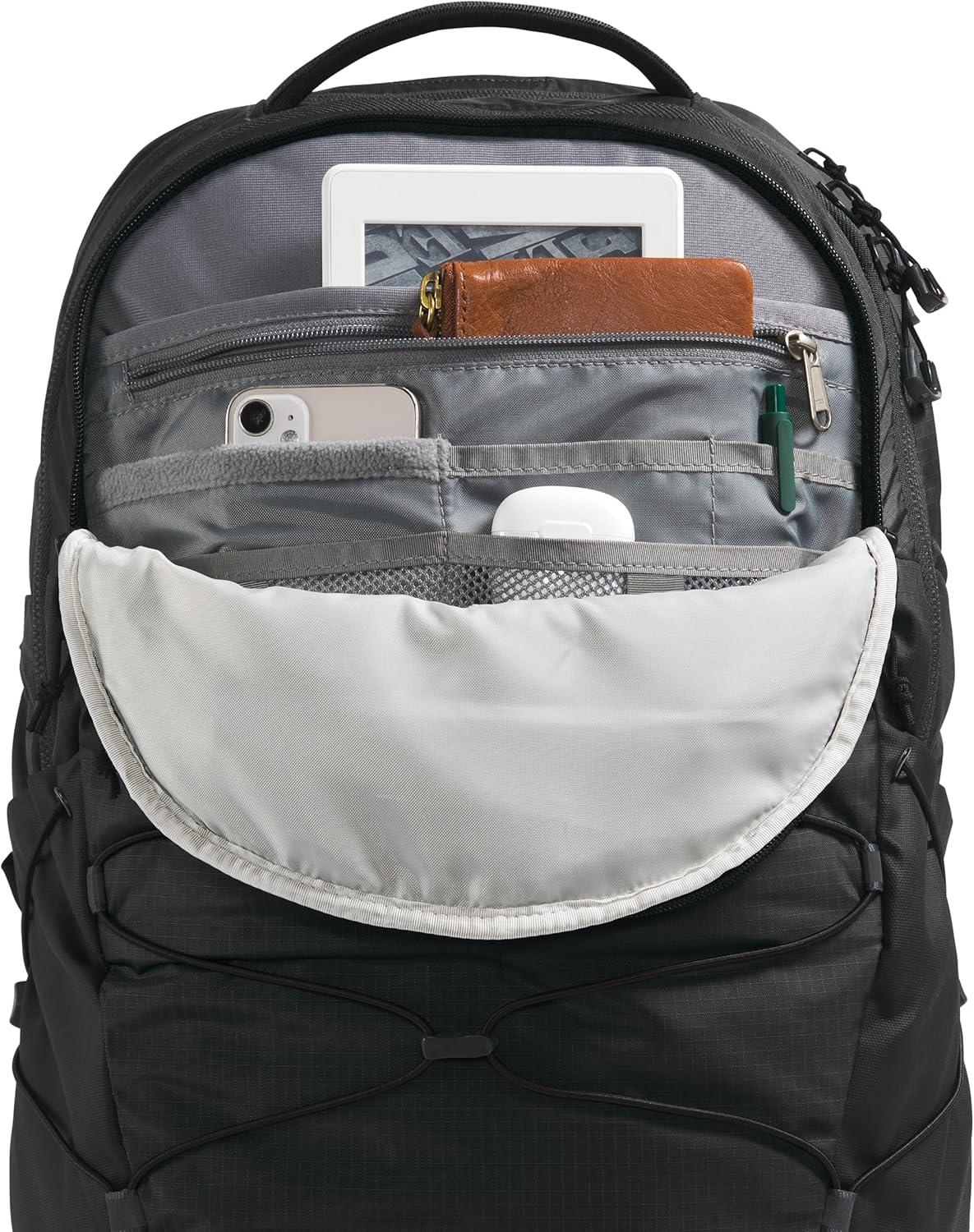 imageThe North Face Borealis Commuter Laptop Backpack Water Repellent Finish 16quot Laptop Sleeve Large Main Compartment for Everyday Carry GravelTNF BlackNPF One SizeTnf BlackTnf Blacknpf