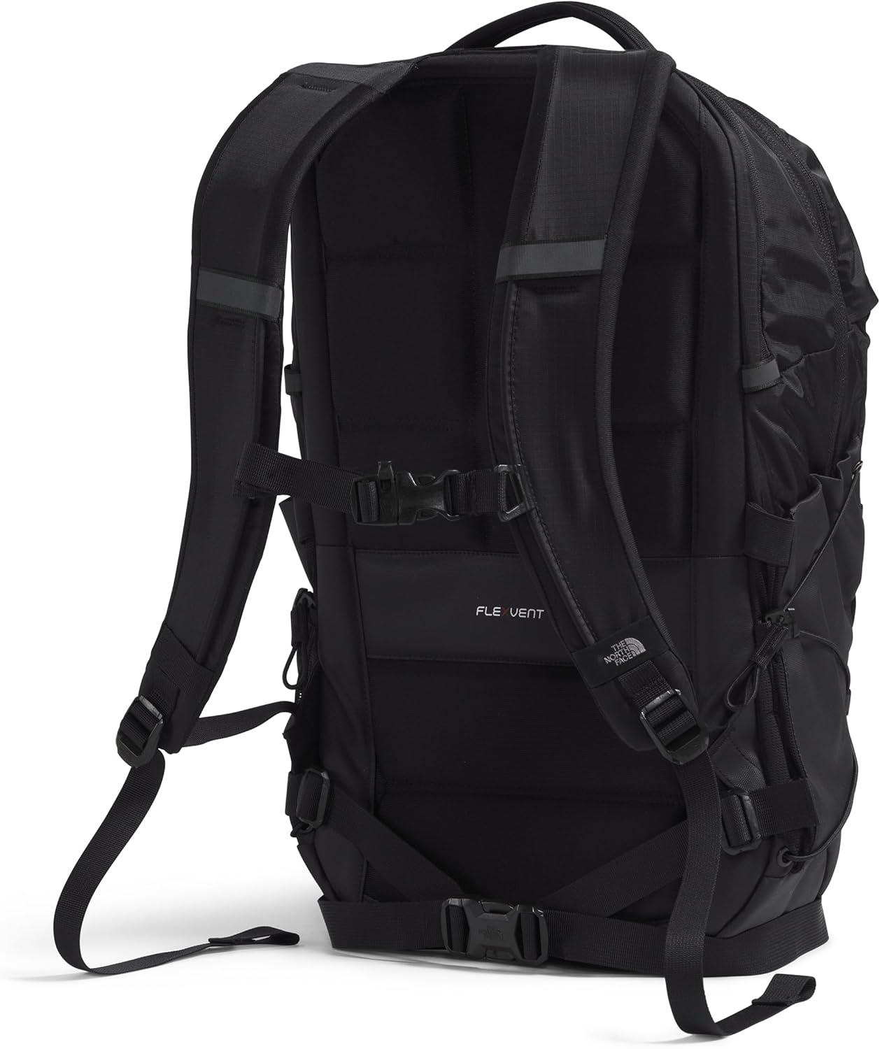 imageThe North Face Borealis Commuter Laptop Backpack Water Repellent Finish 16quot Laptop Sleeve Large Main Compartment for Everyday Carry GravelTNF BlackNPF One SizeTnf Black U Borealis PatchTnf White