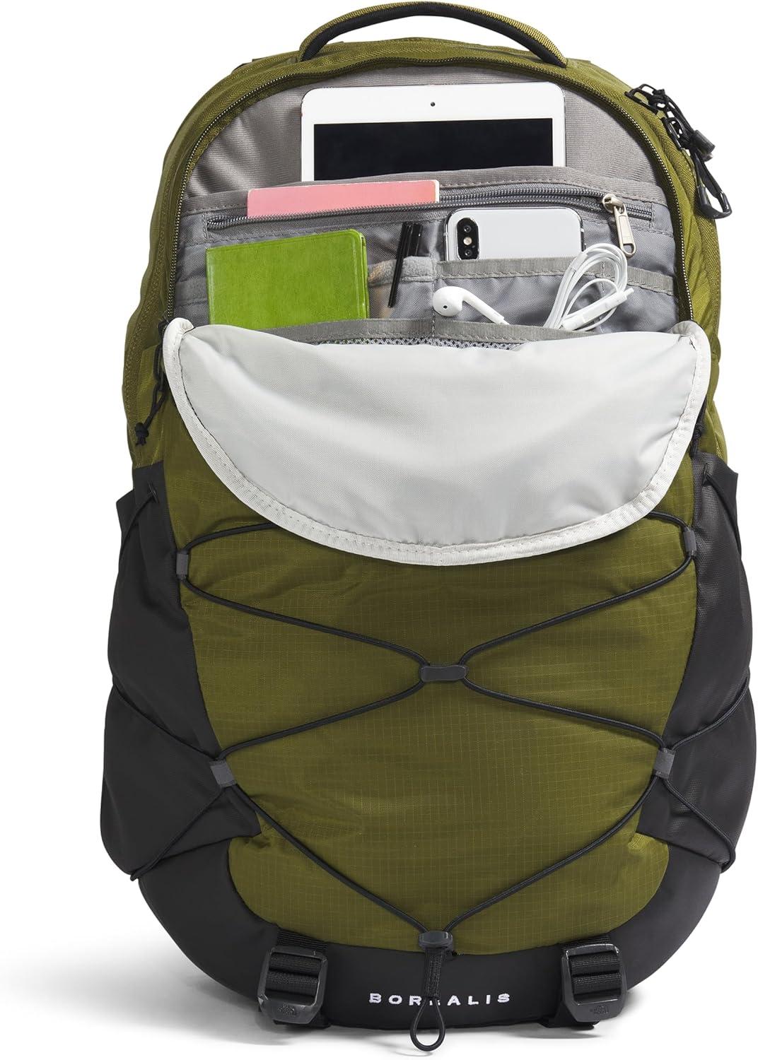 imageThe North Face Borealis Commuter Laptop Backpack Water Repellent Finish 16quot Laptop Sleeve Large Main Compartment for Everyday Carry GravelTNF BlackNPF One SizeForest OliveTnf Blacknpf