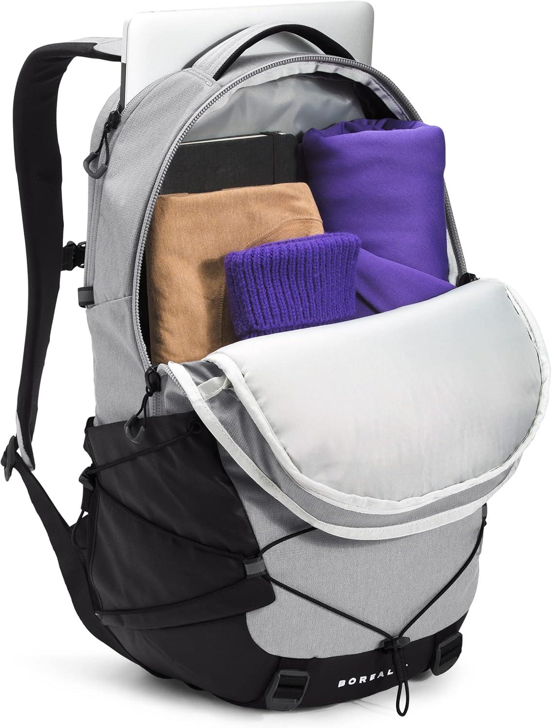 imageThe North Face Borealis Commuter Laptop Backpack Water Repellent Finish 16quot Laptop Sleeve Large Main Compartment for Everyday Carry GravelTNF BlackNPF One SizeMeld Grey Dark HeatherTnf Black