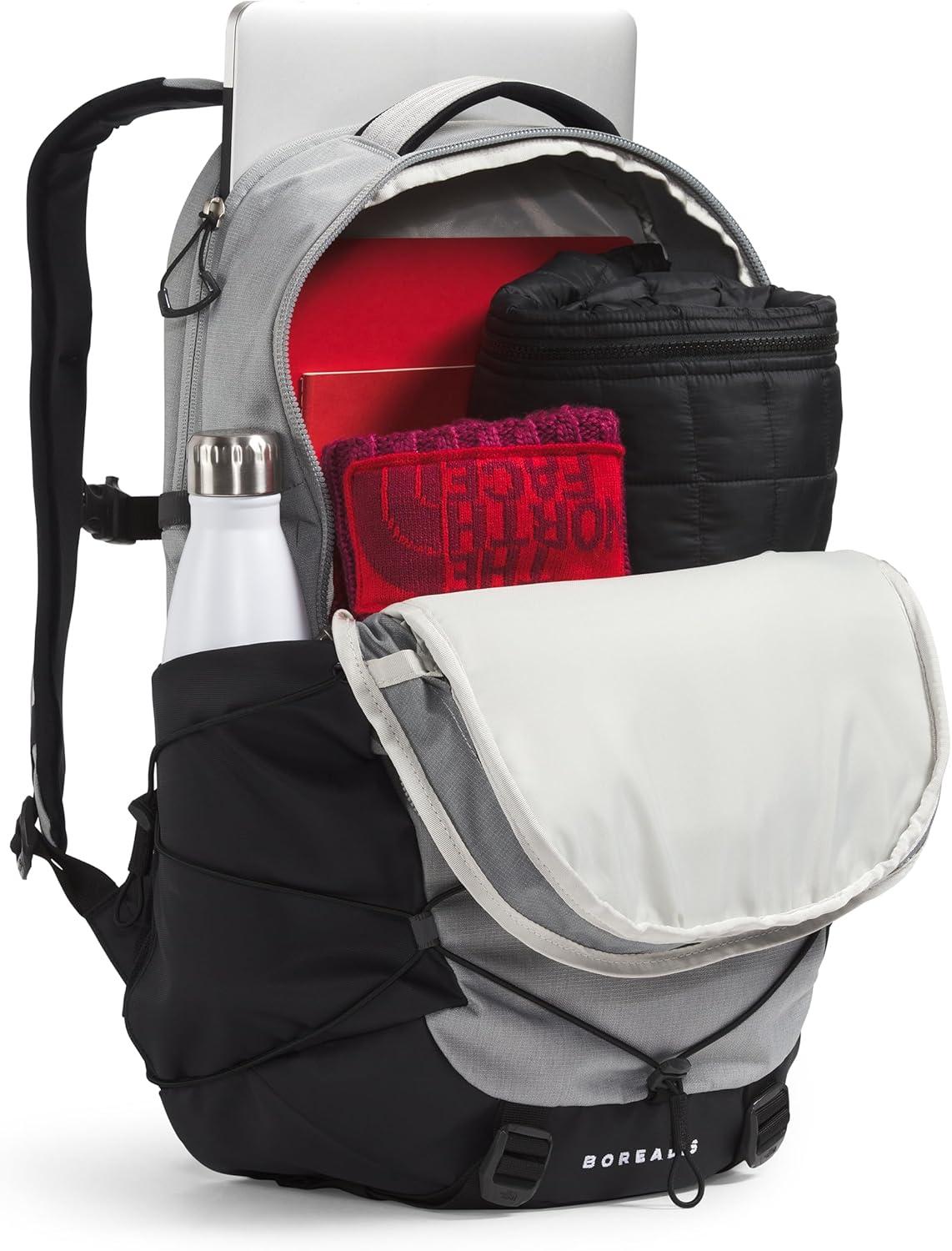 imageThe North Face Borealis Commuter Laptop Backpack Water Repellent Finish 16quot Laptop Sleeve Large Main Compartment for Everyday Carry GravelTNF BlackNPF One SizeMeld Grey Dark HeatherTnf Blacknpf