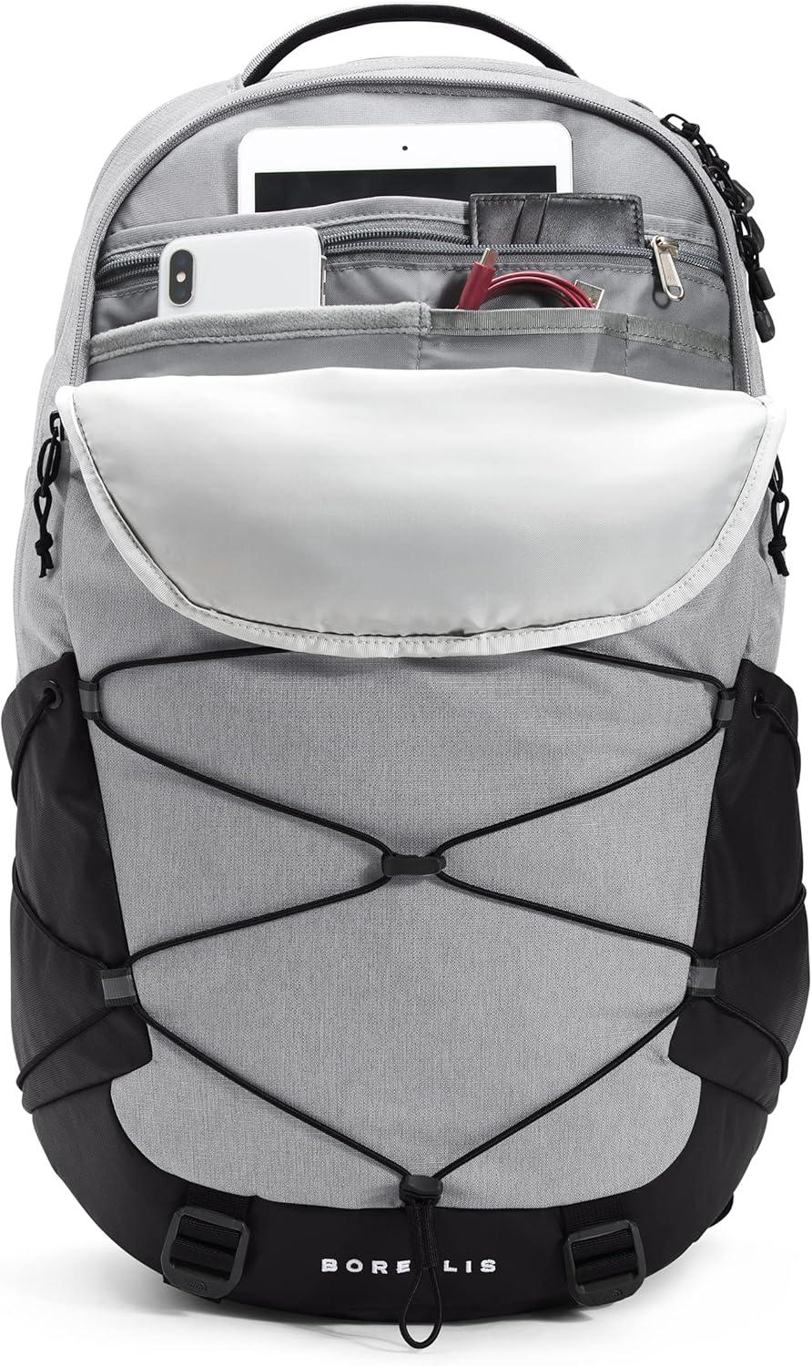 imageThe North Face Borealis Commuter Laptop Backpack Water Repellent Finish 16quot Laptop Sleeve Large Main Compartment for Everyday Carry GravelTNF BlackNPF One SizeMeld Grey Dark HeatherTnf Black