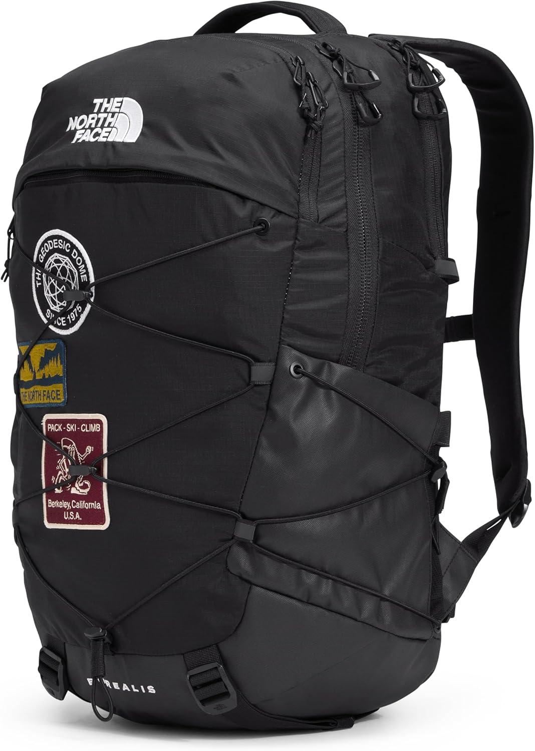 imageThe North Face Borealis Commuter Laptop Backpack Water Repellent Finish 16quot Laptop Sleeve Large Main Compartment for Everyday Carry GravelTNF BlackNPF One SizeTnf Black U Borealis PatchTnf White