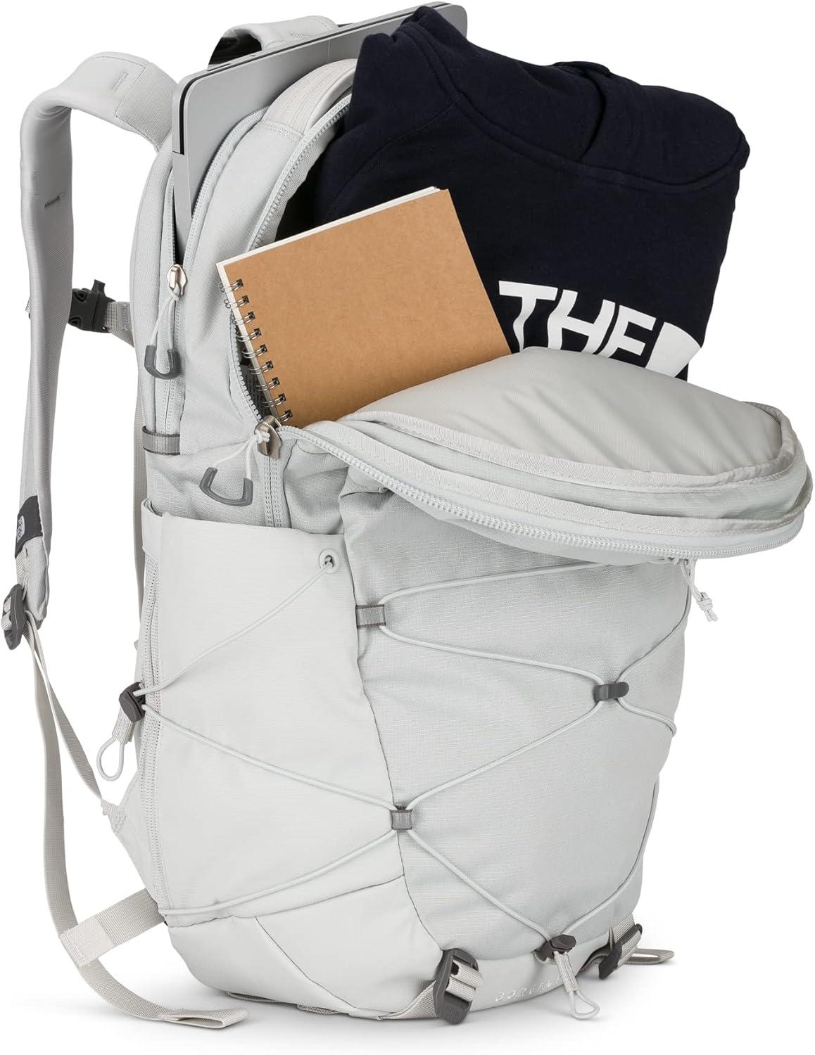imageThe North Face Borealis Commuter Laptop Backpack Water Repellent Finish 16quot Laptop Sleeve Large Main Compartment for Everyday Carry GravelTNF BlackNPF One SizeTin Grey Dark HeatherTin Grey