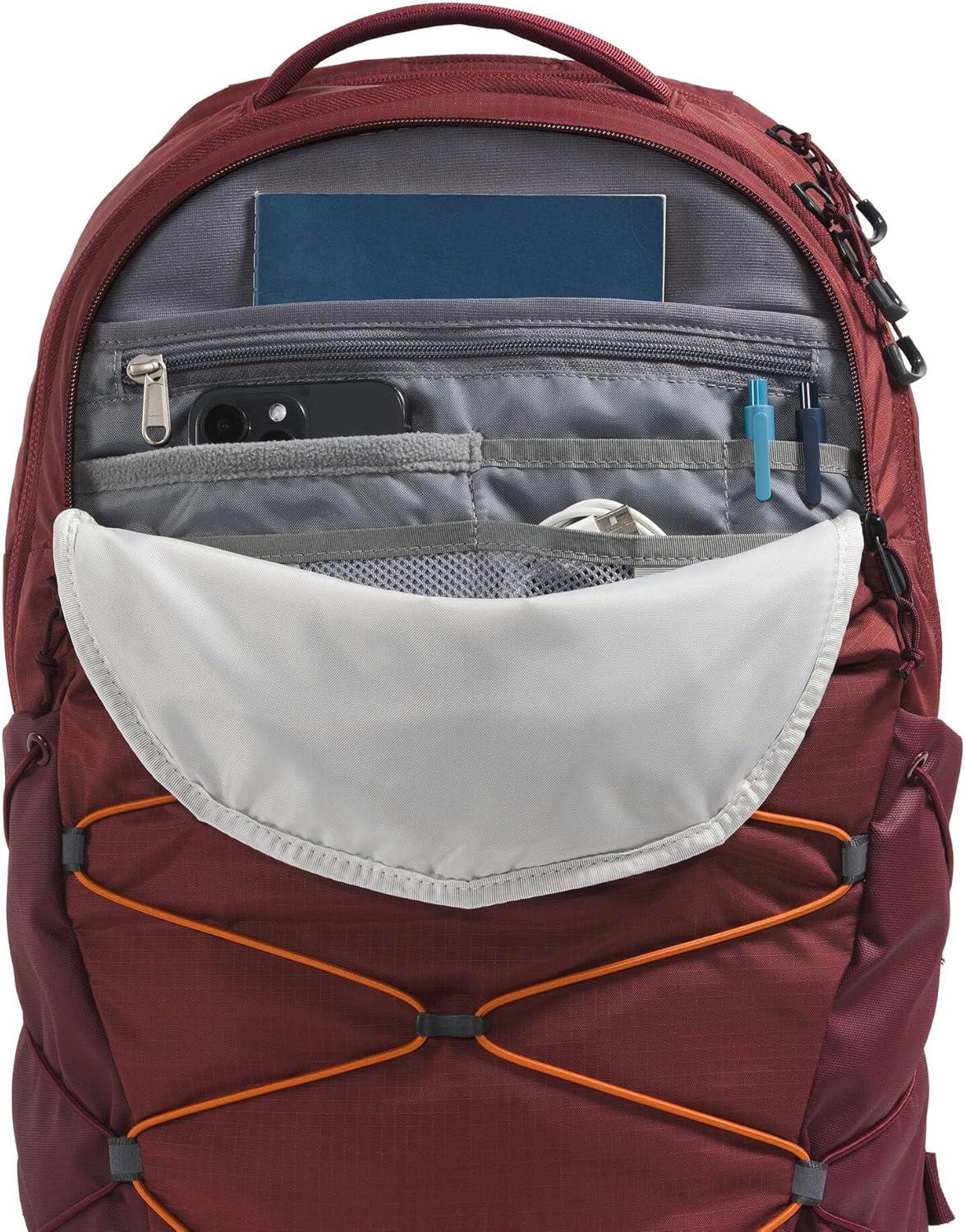 imageThe North Face Borealis Commuter Laptop Backpack Water Repellent Finish 16quot Laptop Sleeve Large Main Compartment for Everyday Carry GravelTNF BlackNPF One SizeSumacIron Bronze