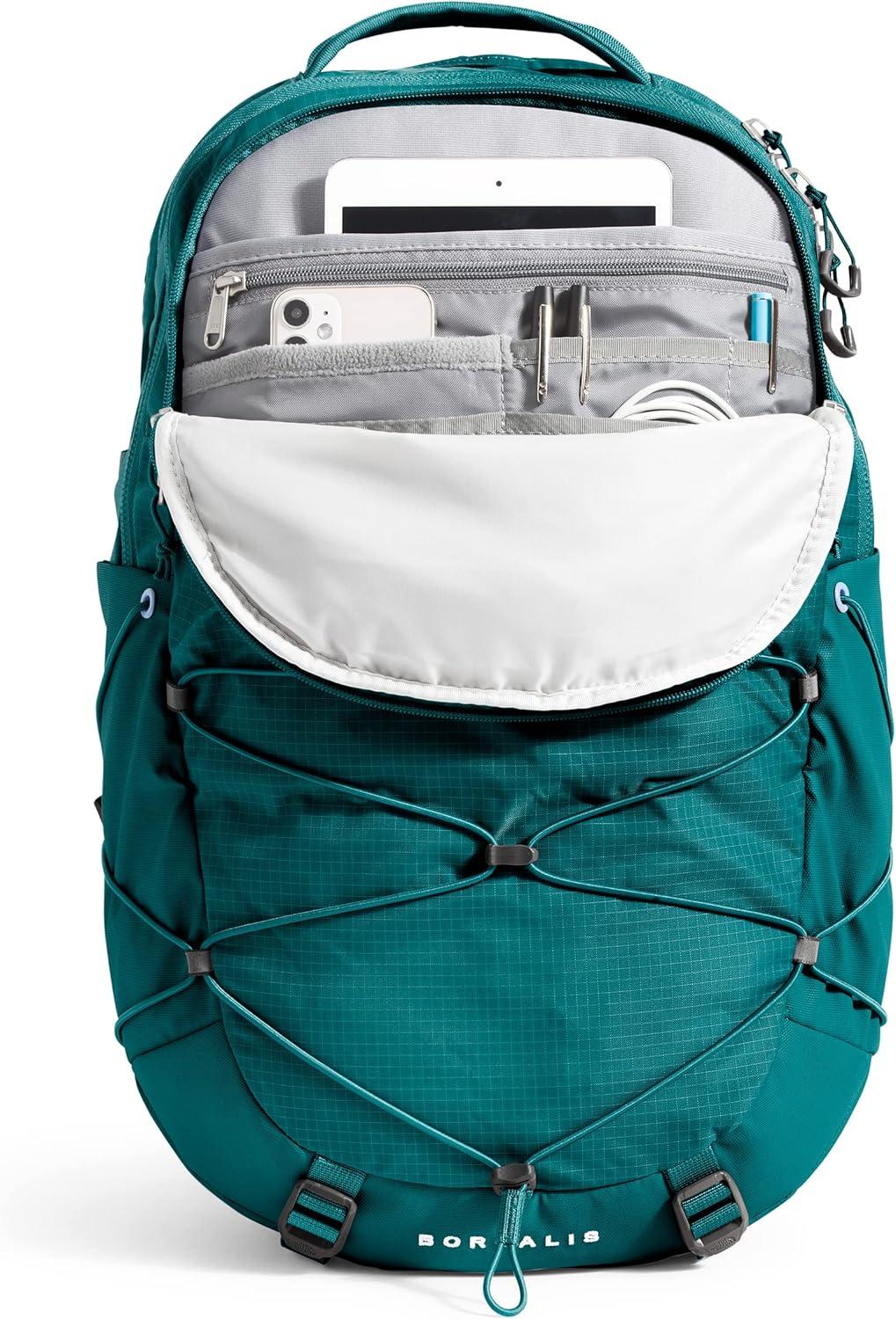 imageThe North Face Borealis Commuter Laptop Backpack Water Repellent Finish 16quot Laptop Sleeve Large Main Compartment for Everyday Carry GravelTNF BlackNPF One SizeHarbor BlueTnf White