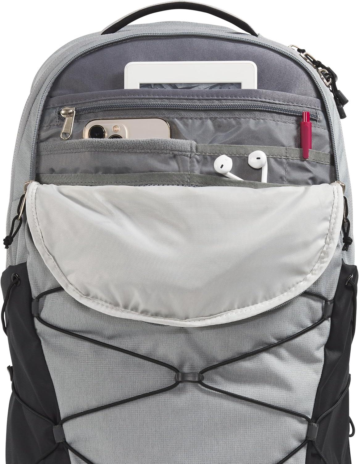 imageThe North Face Borealis Commuter Laptop Backpack Water Repellent Finish 16quot Laptop Sleeve Large Main Compartment for Everyday Carry GravelTNF BlackNPF One SizeMeld Grey Dark HeatherTnf Blacknpf