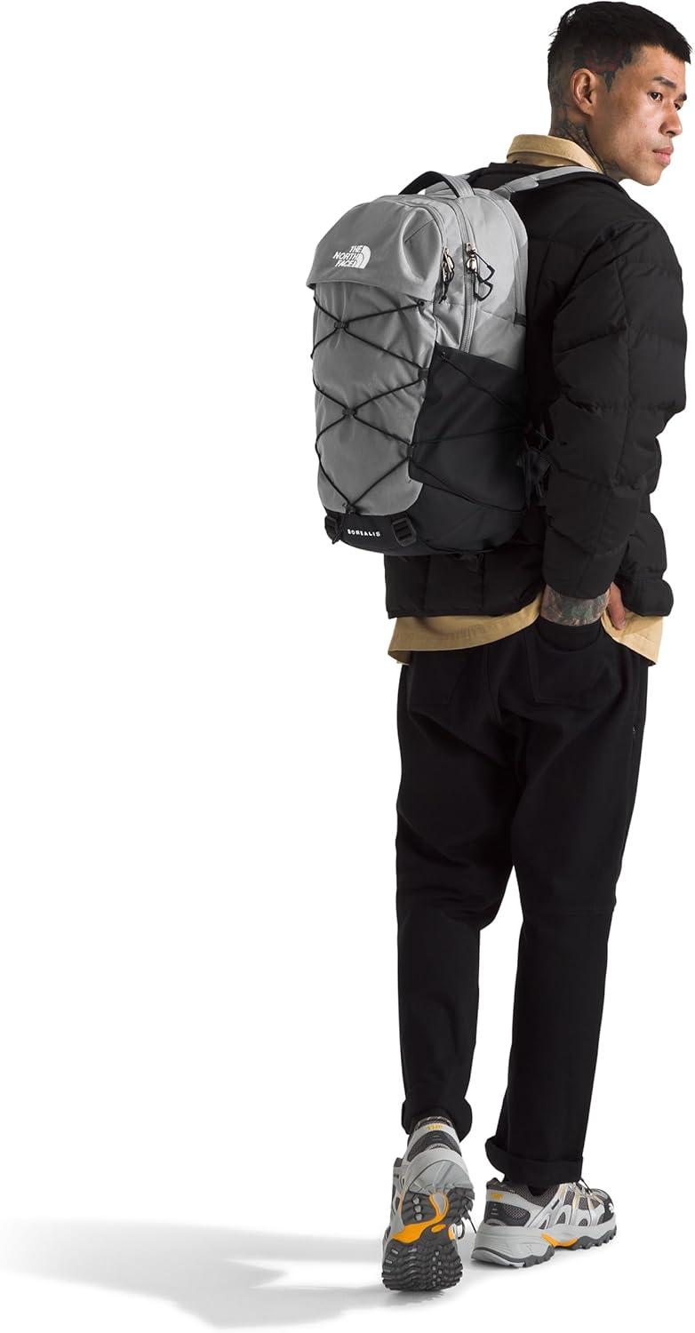 imageThe North Face Borealis Commuter Laptop Backpack Water Repellent Finish 16quot Laptop Sleeve Large Main Compartment for Everyday Carry GravelTNF BlackNPF One SizeMeld Grey Dark HeatherTnf Blacknpf