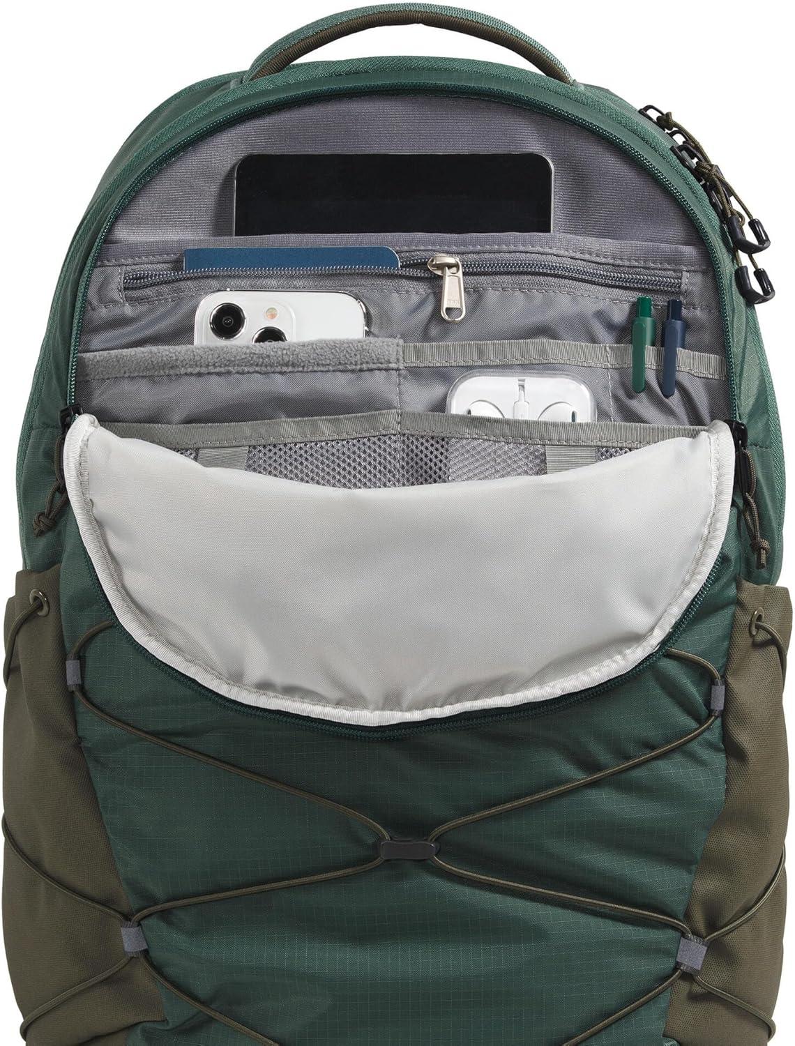 imageThe North Face Borealis Commuter Laptop Backpack Water Repellent Finish 16quot Laptop Sleeve Large Main Compartment for Everyday Carry GravelTNF BlackNPF One SizeDuck GreenNew Taupe Green