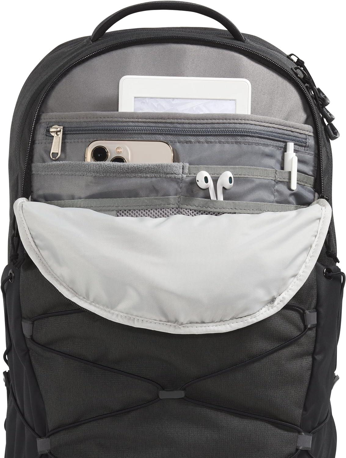 imageThe North Face Borealis Commuter Laptop Backpack Water Repellent Finish 16quot Laptop Sleeve Large Main Compartment for Everyday Carry GravelTNF BlackNPF One SizeAsphalt Grey Light HeatherTnf Blacknpf