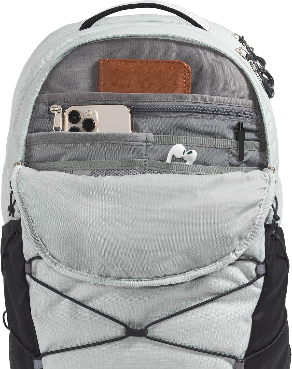 imageThe North Face Borealis Commuter Laptop Backpack Water Repellent Finish 16quot Laptop Sleeve Large Main Compartment for Everyday Carry GravelTNF BlackNPF One SizeTin Grey Dark HeatherAsphalt GreyTnf Blacknpf