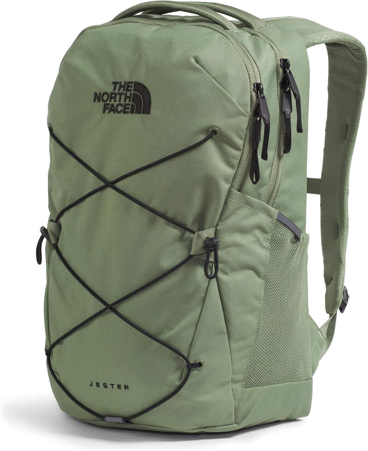 imageThe North Face Jester Everyday Laptop Backpack Commuter Daypack with Water Repellent Finish 16quot Laptop Sleeve Huge Main Compartment Khaki StoneForest Olive One SizeBark MistTnf Black