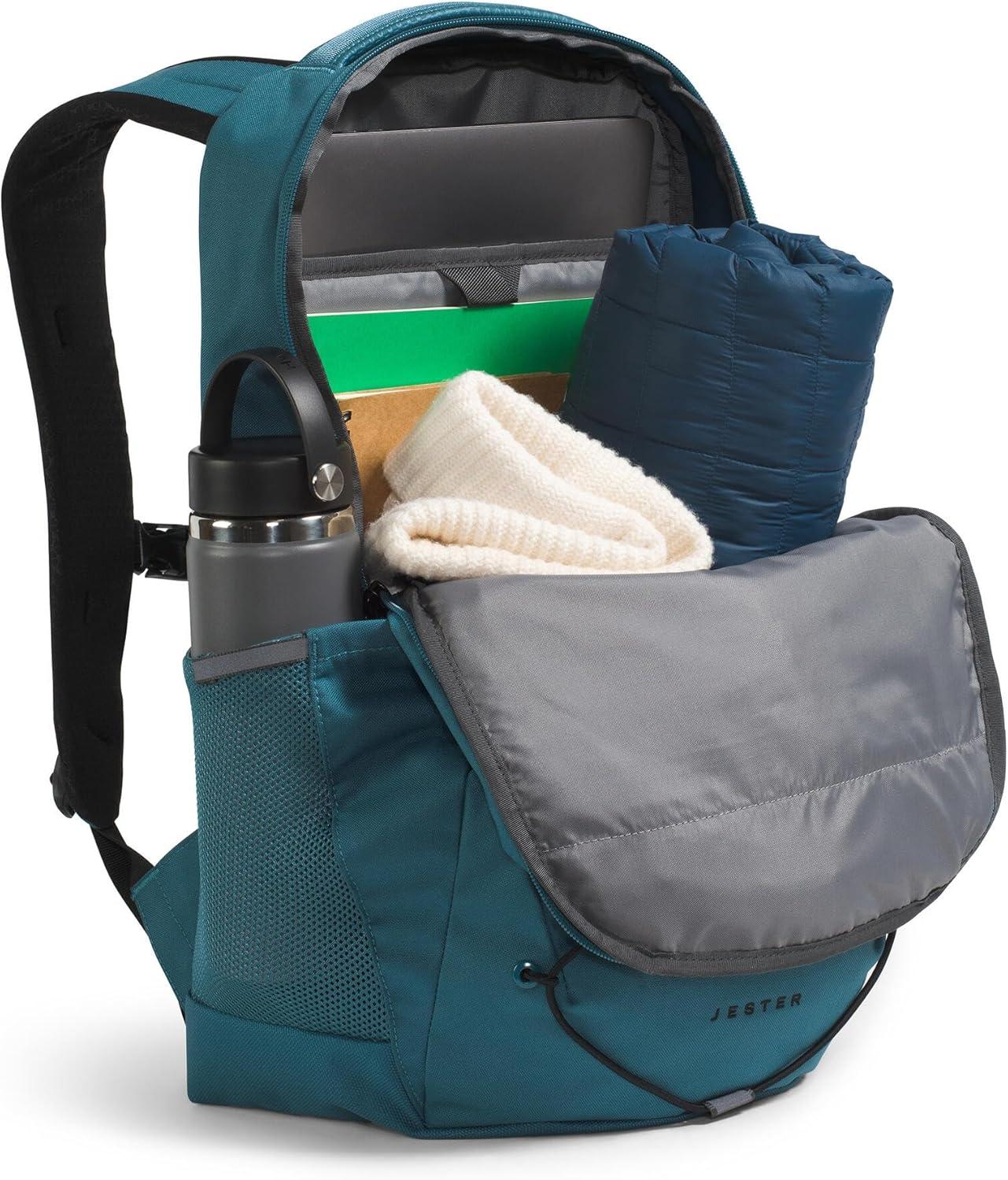 imageThe North Face Jester Everyday Laptop Backpack Commuter Daypack with Water Repellent Finish 16quot Laptop Sleeve Huge Main Compartment Khaki StoneForest Olive One SizeSpaceTnf Black