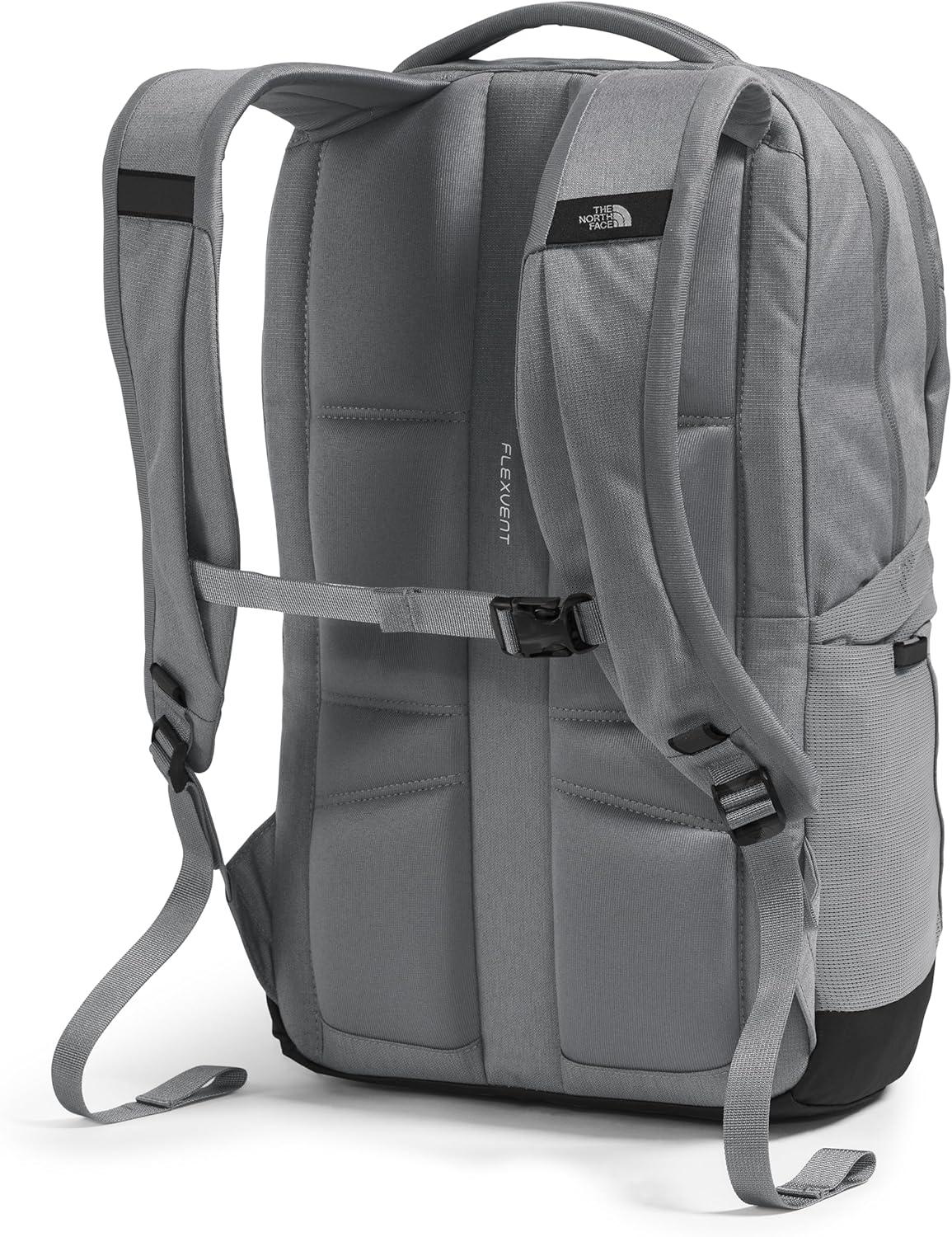 imageThe North Face Lichen Daypack Everyday Commuter Backpack 16quot Laptop Sleeve Water Bottle Pockets Center Front Vertical Zipper Pouch Mars Dust Dark HeatherMars Dust One SizeSmoked Pearl Dark HeatherTnf Black
