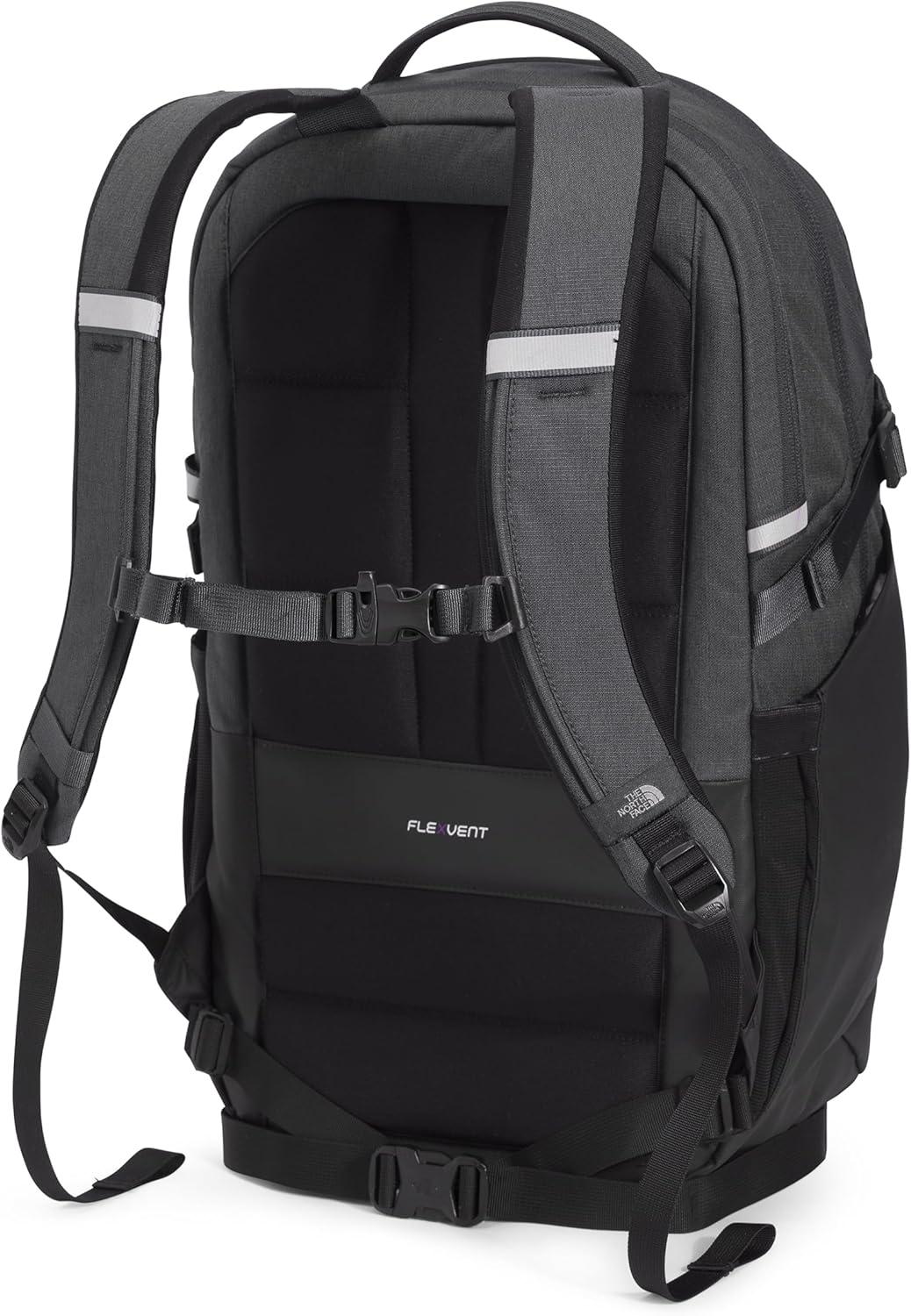 imageThe North Face Router Everyday Laptop Backpack Daypack with Water Repellent Finish 17quot Laptop Sleeve Reflective Details Asphalt Grey Light HeatherTNF BlackNPF One SizeAsphalt Grey Light HeatherTnf Blacknpf