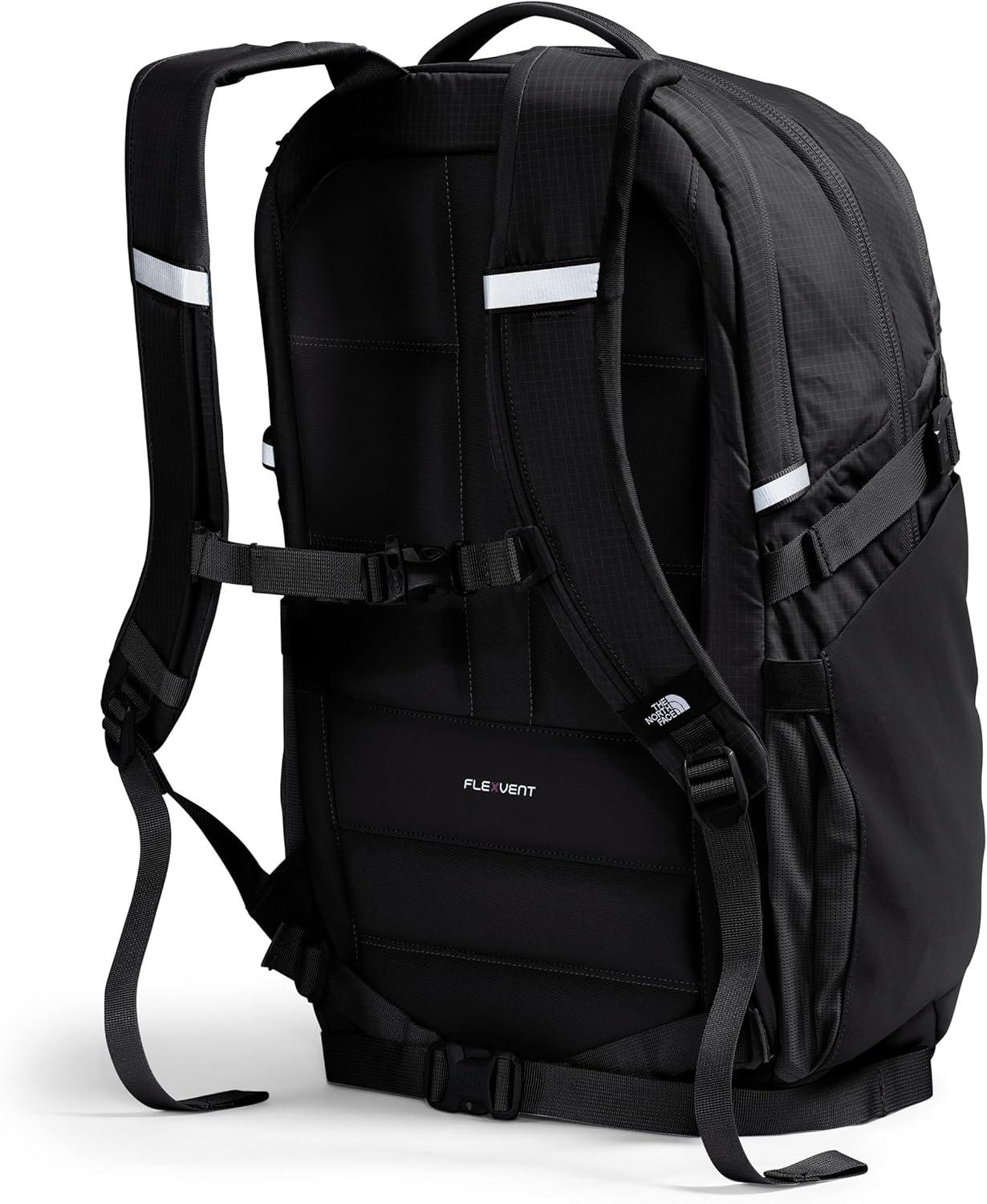 imageThe North Face Router Everyday Laptop Backpack Daypack with Water Repellent Finish 17quot Laptop Sleeve Reflective Details Asphalt Grey Light HeatherTNF BlackNPF One SizeTnf BlackTnf Blacknpf
