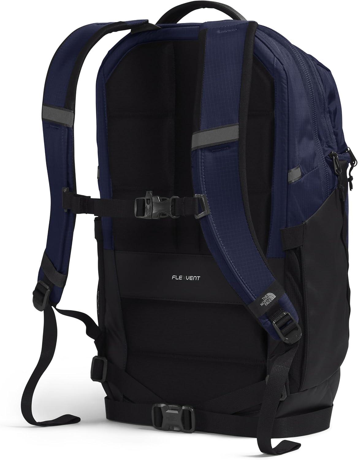 imageThe North Face Surge Commuter Laptop Backpack Daypack with Water Repellent Finish 16quot Laptop Sleeve Reflective Details Meld Grey Dark HeatherTNF BlackNPF One SizeTnf NavyTnf Blacknpf
