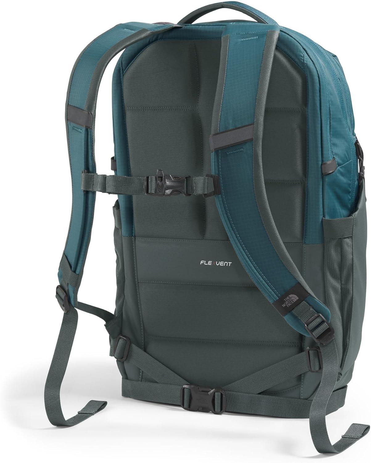imageThe North Face Surge Commuter Laptop Backpack Daypack with Water Repellent Finish 16quot Laptop Sleeve Reflective Details Meld Grey Dark HeatherTNF BlackNPF One SizeSpaceAnthracite Grey