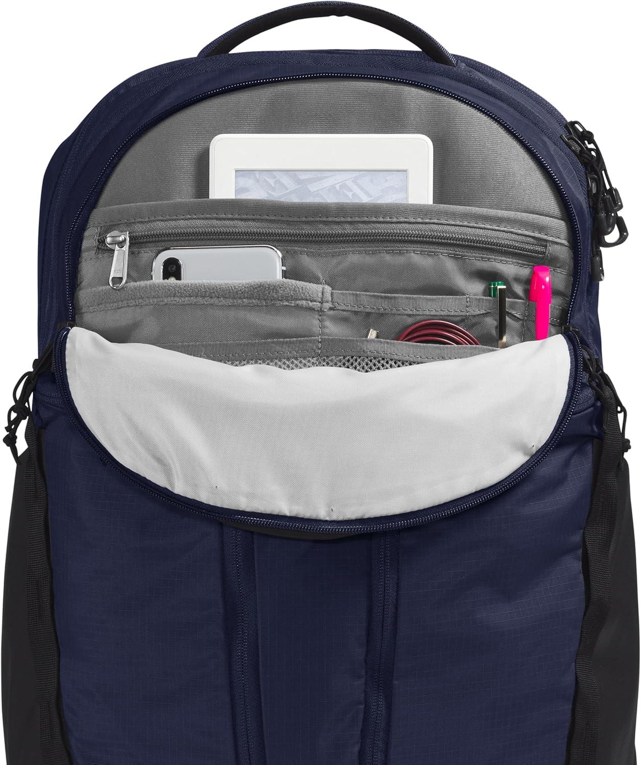 imageThe North Face Surge Commuter Laptop Backpack Daypack with Water Repellent Finish 16quot Laptop Sleeve Reflective Details Meld Grey Dark HeatherTNF BlackNPF One SizeTnf NavyTnf Blacknpf