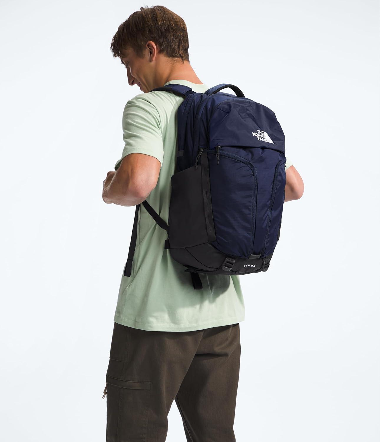 imageThe North Face Surge Commuter Laptop Backpack Daypack with Water Repellent Finish 16quot Laptop Sleeve Reflective Details Meld Grey Dark HeatherTNF BlackNPF One SizeTnf NavyTnf Blacknpf
