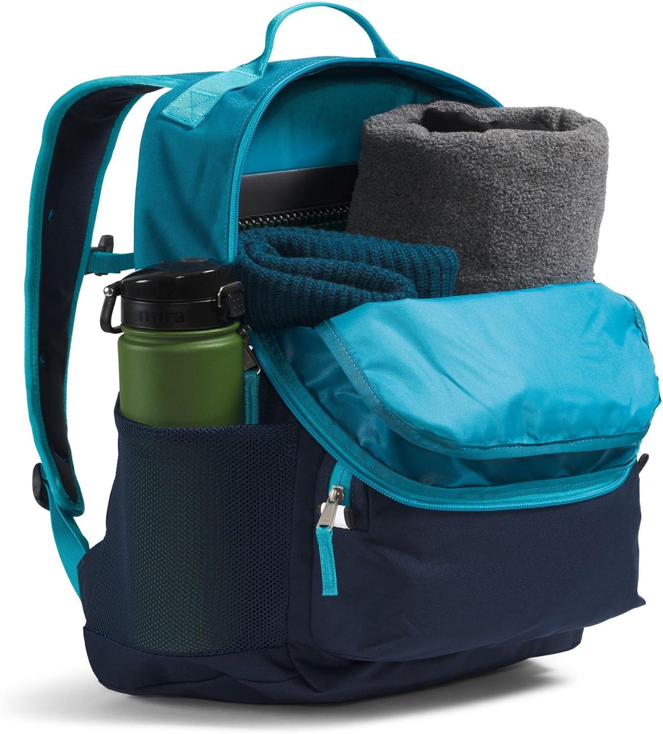 imageThe North Face Teen Chuckwalla Daypack Travel Backpack with 16quot Laptop Sleeve Reflective Safety Details Adjustable Sternum Strap Slate MossBark Mist One SizeDusk BlueSummit Navy
