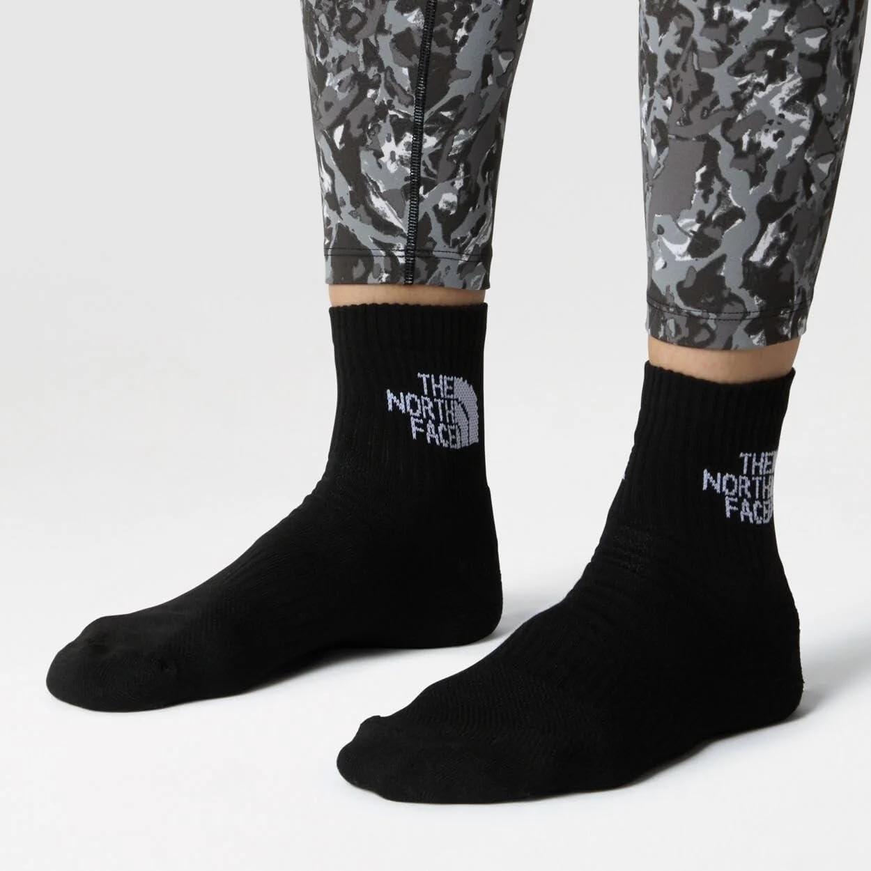 imageThe North Face Unisex Multisport Cush Quarter SockBlack Assorted