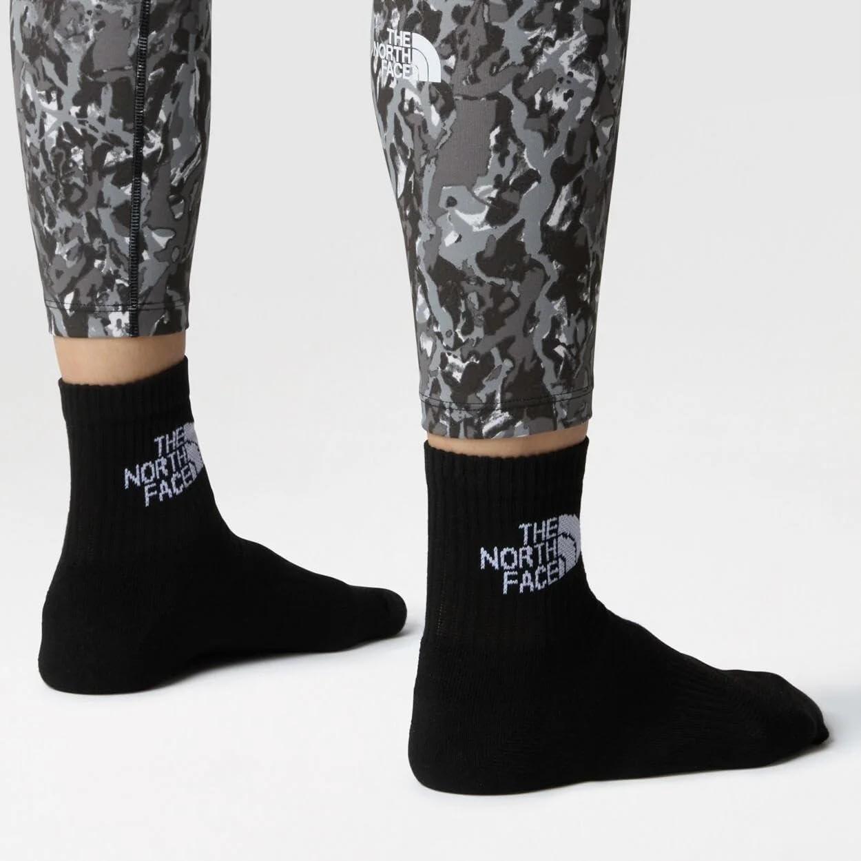 imageThe North Face Unisex Multisport Cush Quarter SockBlack Assorted
