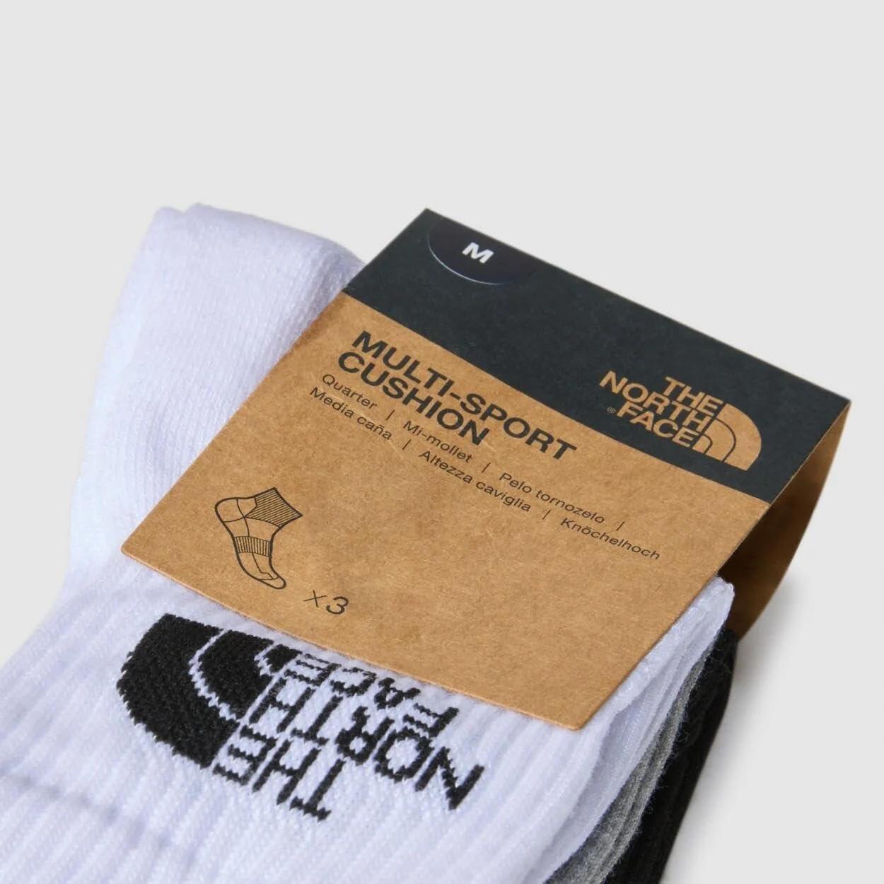 imageThe North Face Unisex Multisport Cush Quarter SockBlack Assorted