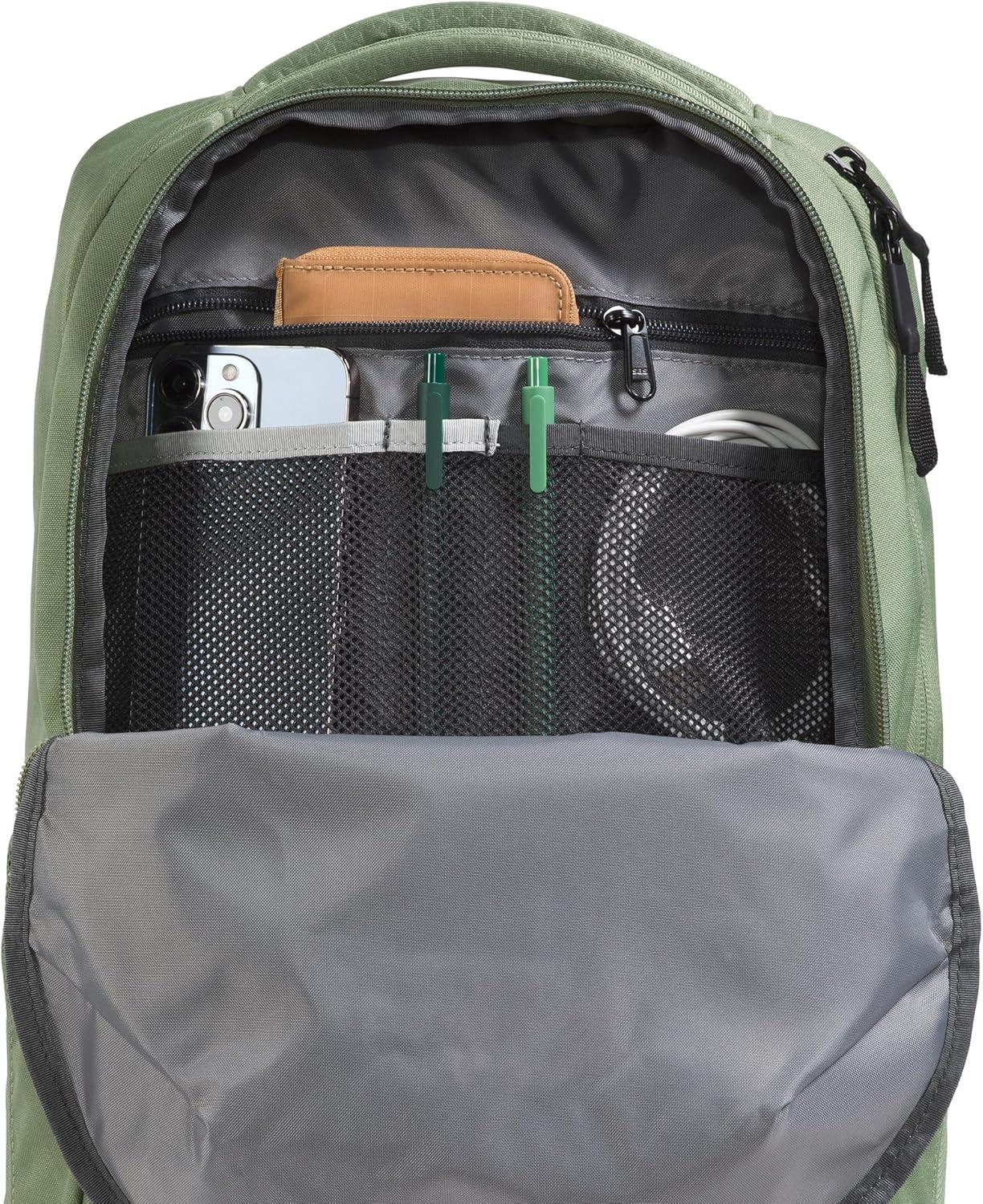 imageThe North Face Vault Everyday Laptop Backpack Commuter Travel Bag with WaterRepellent Finish Spacious Main Compartment TNF BlackNPF One SizeBark MistTnf Black