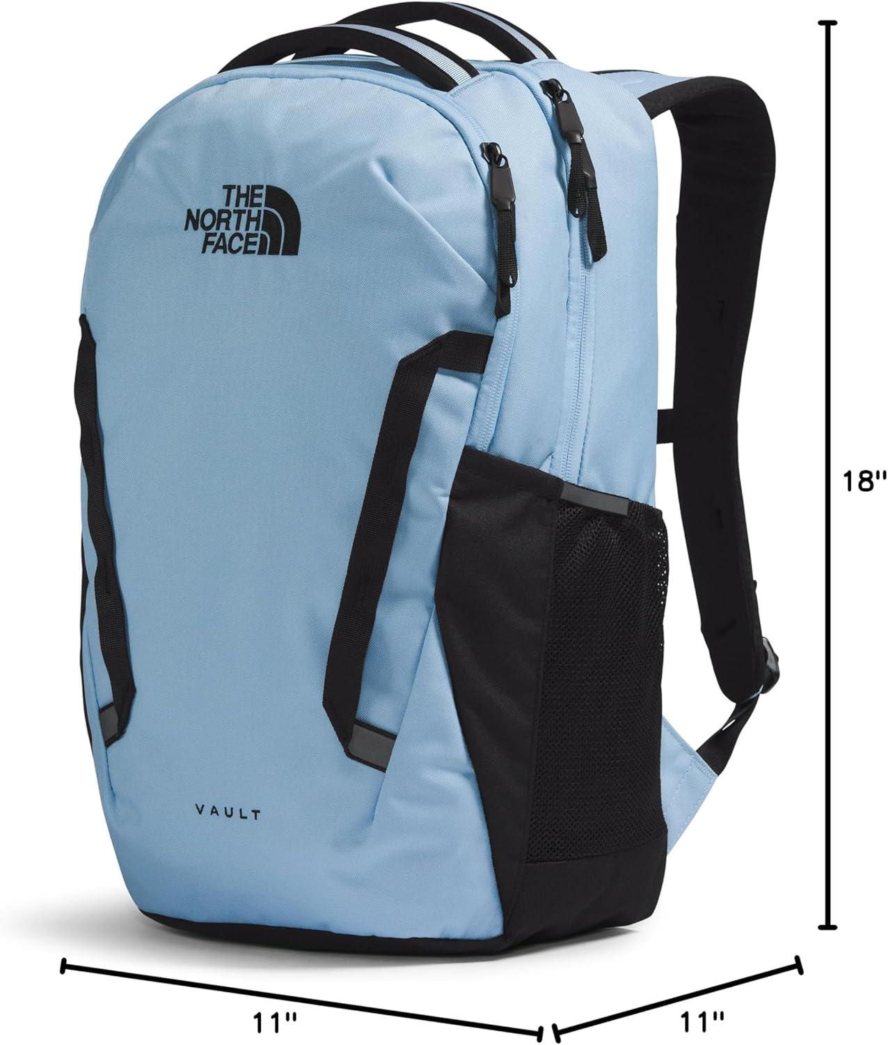 imageThe North Face Vault Everyday Laptop Backpack Commuter Travel Bag with WaterRepellent Finish Spacious Main Compartment TNF BlackNPF One SizeSteel BlueTnf Black