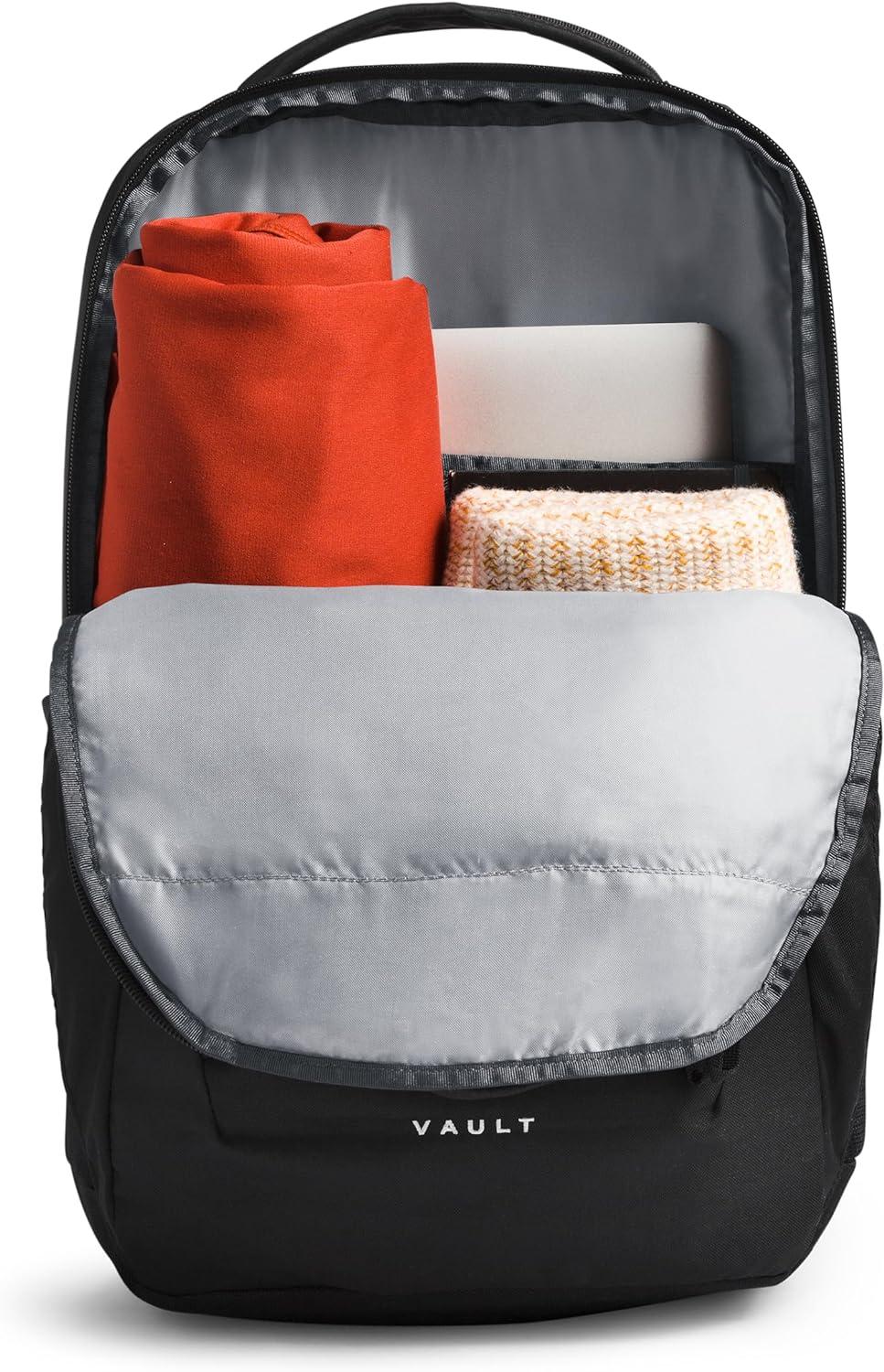 imageThe North Face Vault Everyday Laptop Backpack Commuter Travel Bag with WaterRepellent Finish Spacious Main Compartment TNF BlackNPF One SizeTnf Blacknpf