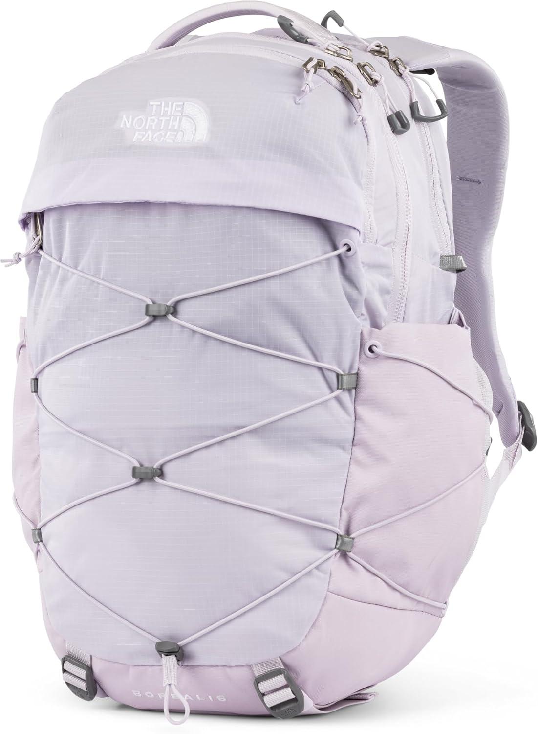imageThe North Face Womens Borealis Commuter Laptop Backpack Everyday Travel Bag with 16quot Laptop Sleeve WomenSpecific Fit Reflective Details TNF BlackTNF WhiteNPF One SizeLavendaer Fog
