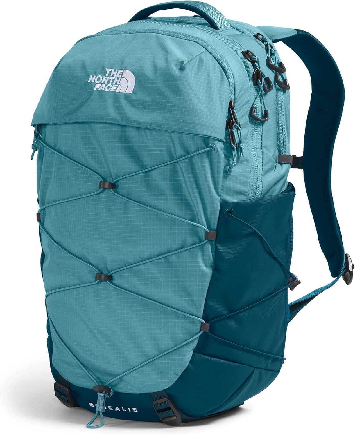 imageThe North Face Womens Borealis Commuter Laptop Backpack Everyday Travel Bag with 16quot Laptop Sleeve WomenSpecific Fit Reflective Details TNF BlackTNF WhiteNPF One SizeAlgae BlueMidnight Petrol