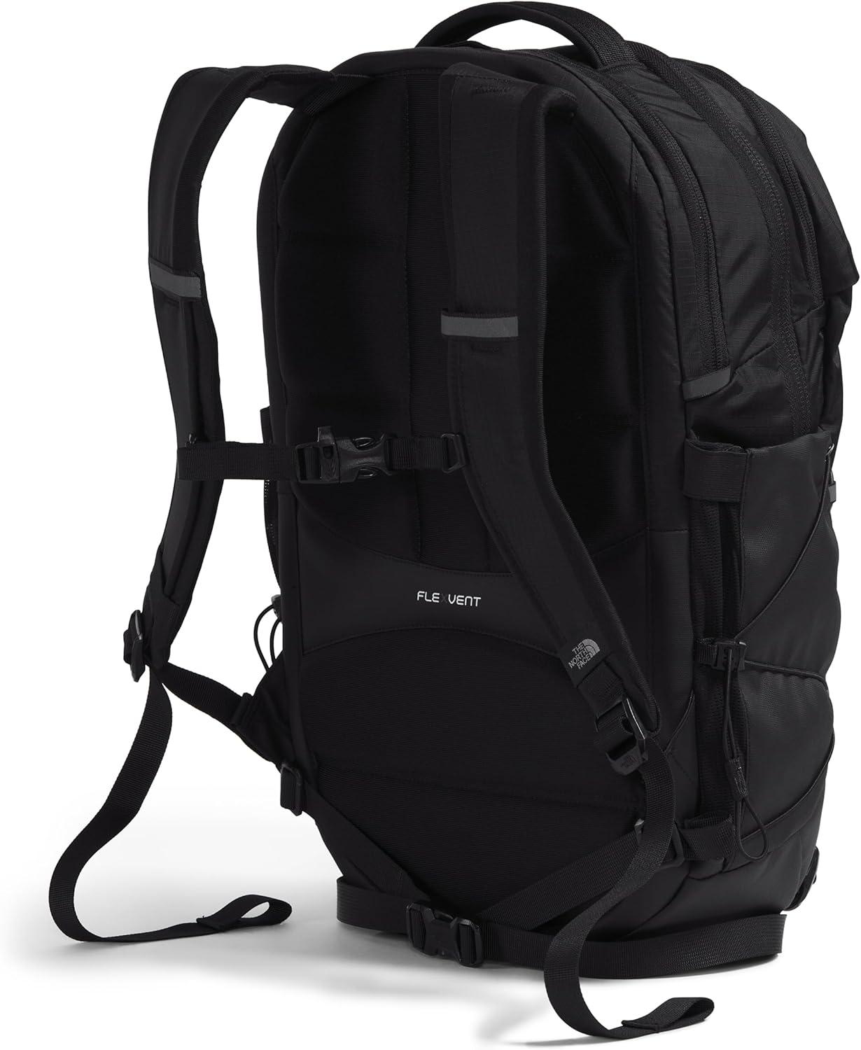 imageThe North Face Womens Borealis Commuter Laptop Backpack Everyday Travel Bag with 16quot Laptop Sleeve WomenSpecific Fit Reflective Details TNF BlackTNF WhiteNPF One SizeTnf BlackPeak Purple