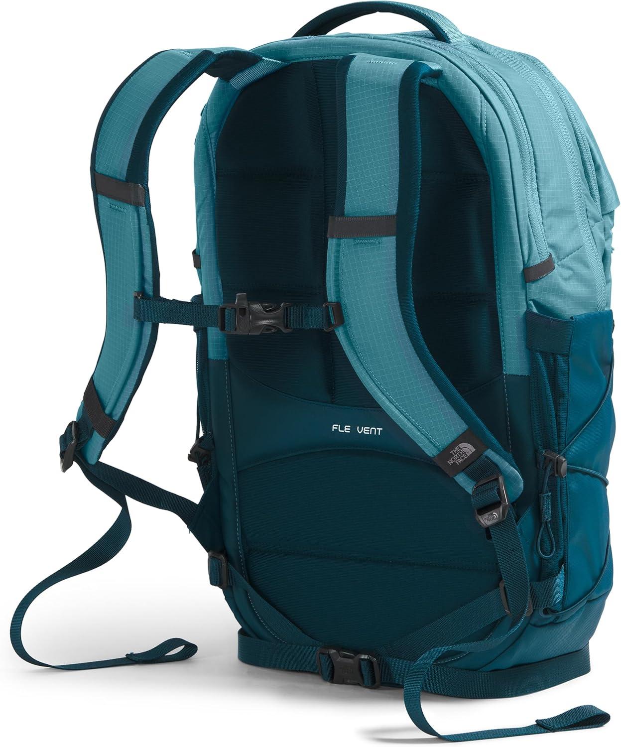 imageThe North Face Womens Borealis Commuter Laptop Backpack Everyday Travel Bag with 16quot Laptop Sleeve WomenSpecific Fit Reflective Details TNF BlackTNF WhiteNPF One SizeAlgae BlueMidnight Petrol