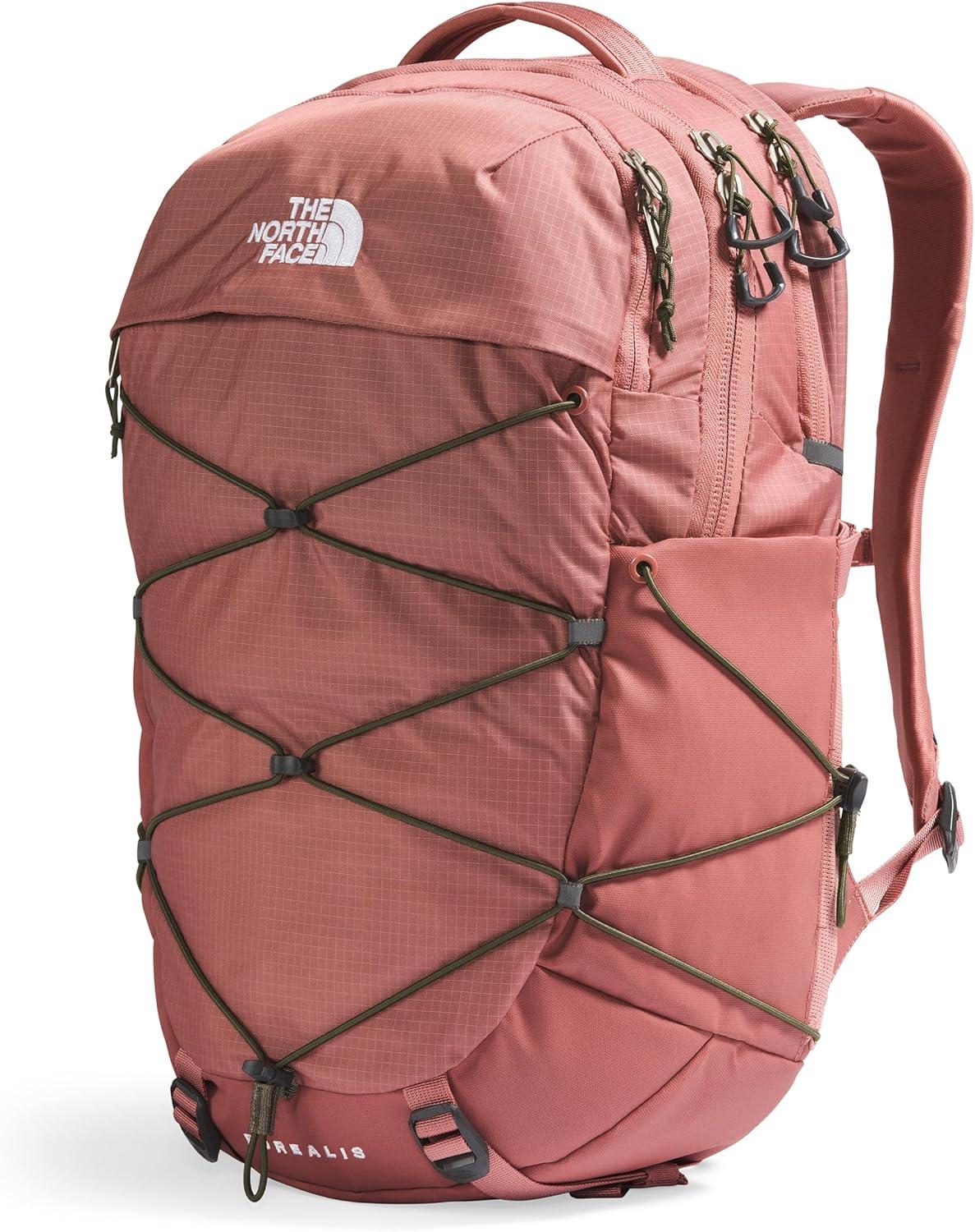 imageThe North Face Womens Borealis Commuter Laptop Backpack Everyday Travel Bag with 16quot Laptop Sleeve WomenSpecific Fit Reflective Details TNF BlackTNF WhiteNPF One SizeLight MahoganyNew Taupe Green