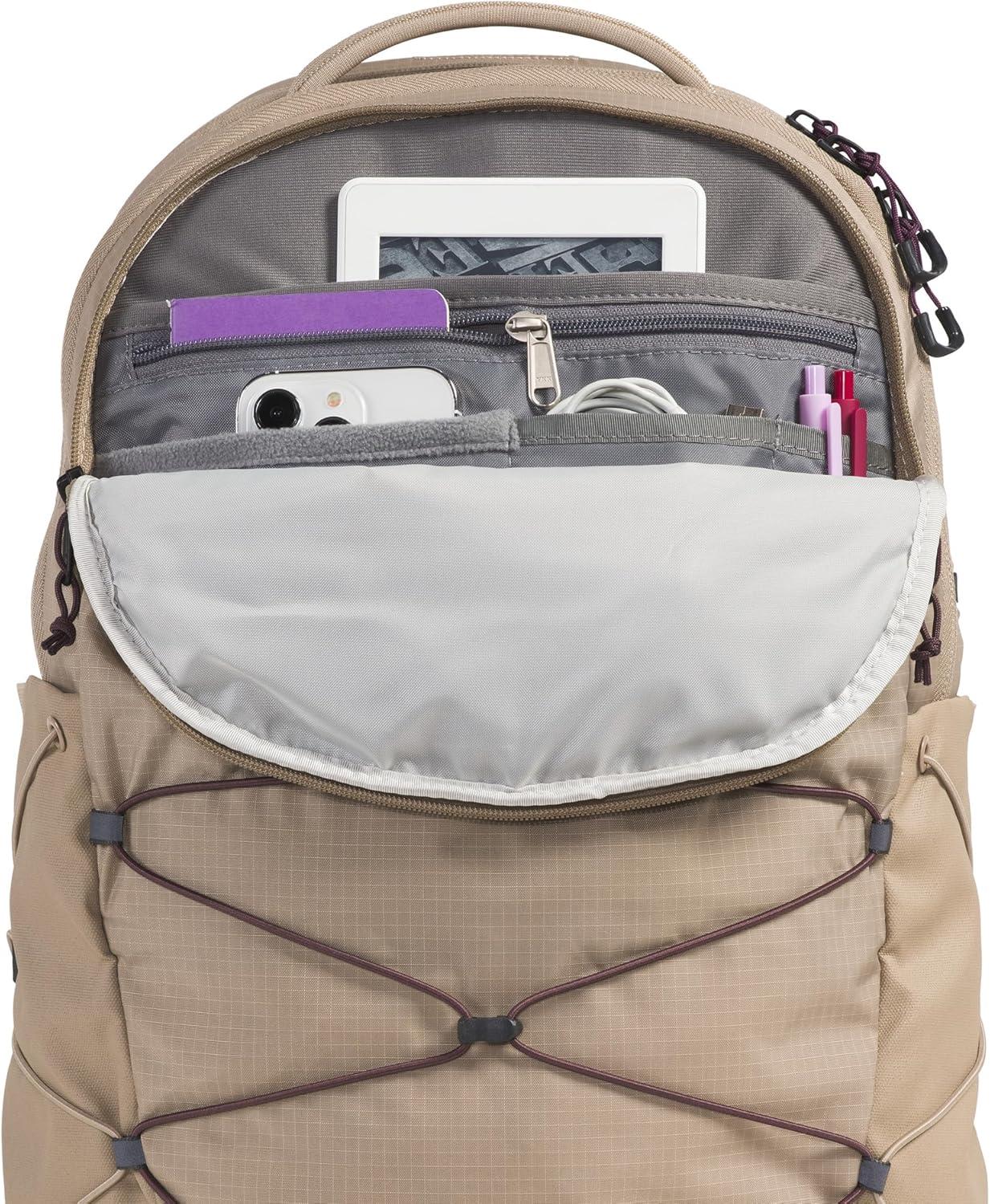 imageThe North Face Womens Borealis Commuter Laptop Backpack Everyday Travel Bag with 16quot Laptop Sleeve WomenSpecific Fit Reflective Details TNF BlackTNF WhiteNPF One SizeMushroom GreyTawny Quartz