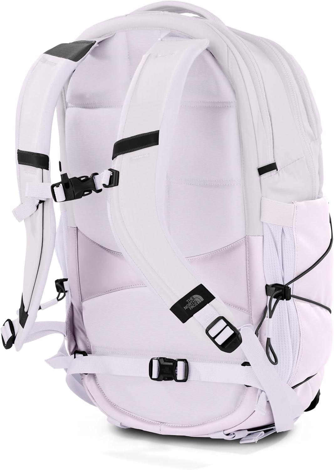 imageThe North Face Womens Borealis Commuter Laptop Backpack Everyday Travel Bag with 16quot Laptop Sleeve WomenSpecific Fit Reflective Details TNF BlackTNF WhiteNPF One SizeLavender FogTnf Black
