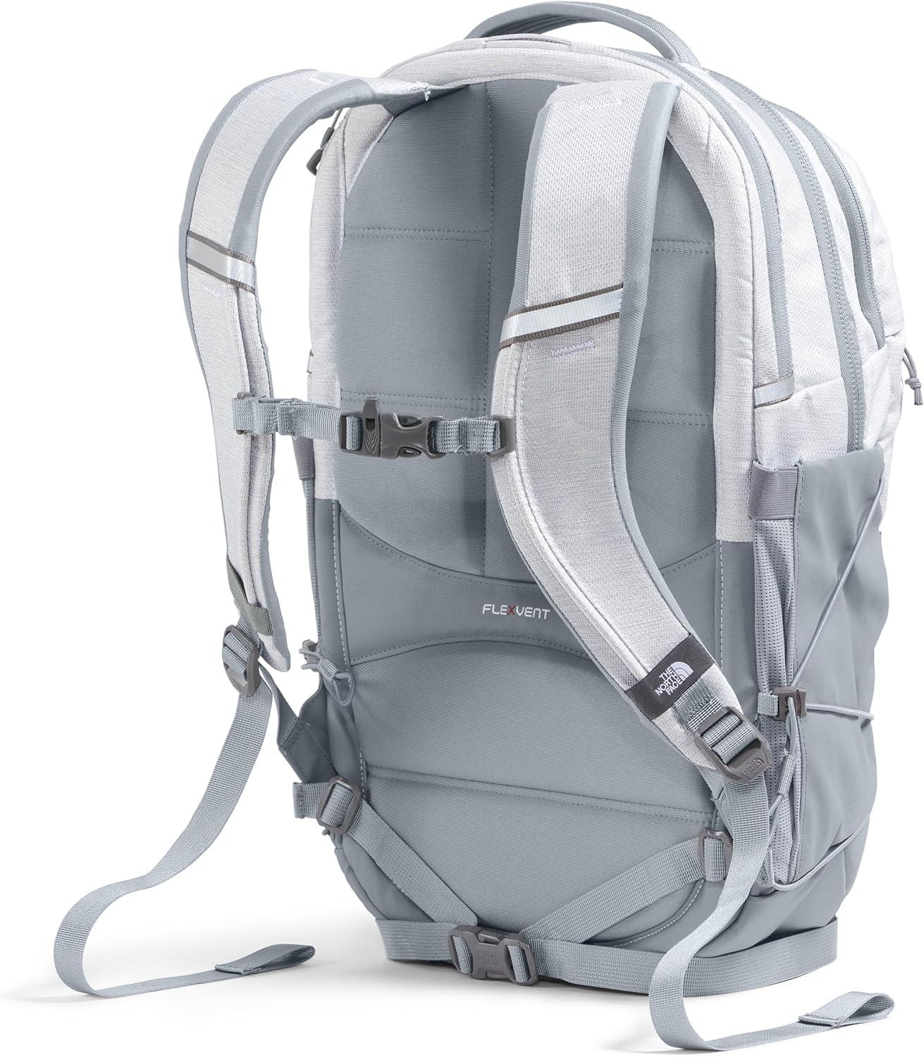 imageThe North Face Womens Borealis Commuter Laptop Backpack Everyday Travel Bag with 16quot Laptop Sleeve WomenSpecific Fit Reflective Details TNF BlackTNF WhiteNPF One SizeTnf White Metallic MlangeMid Greynpf