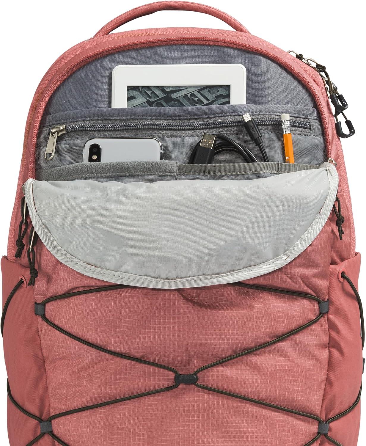 imageThe North Face Womens Borealis Commuter Laptop Backpack Everyday Travel Bag with 16quot Laptop Sleeve WomenSpecific Fit Reflective Details TNF BlackTNF WhiteNPF One SizeLight MahoganyNew Taupe Green