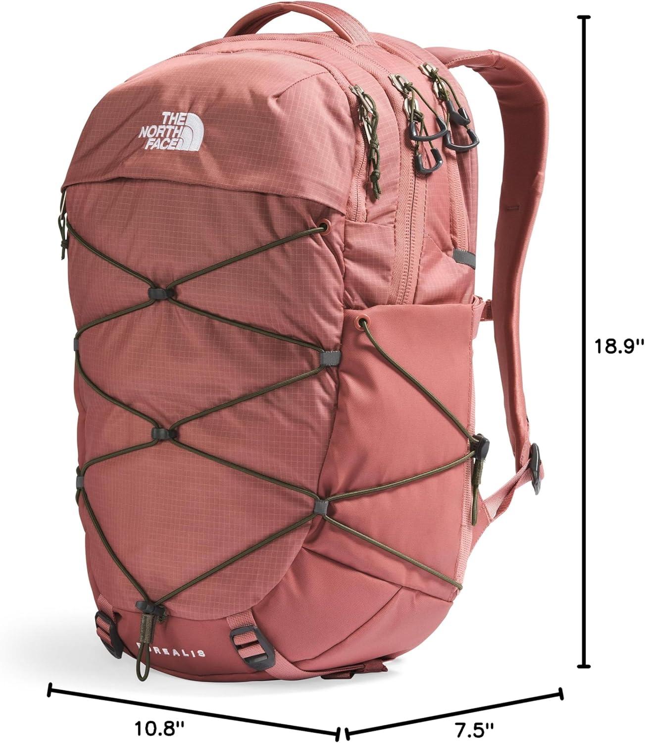 imageThe North Face Womens Borealis Commuter Laptop Backpack Everyday Travel Bag with 16quot Laptop Sleeve WomenSpecific Fit Reflective Details TNF BlackTNF WhiteNPF One SizeLight MahoganyNew Taupe Green