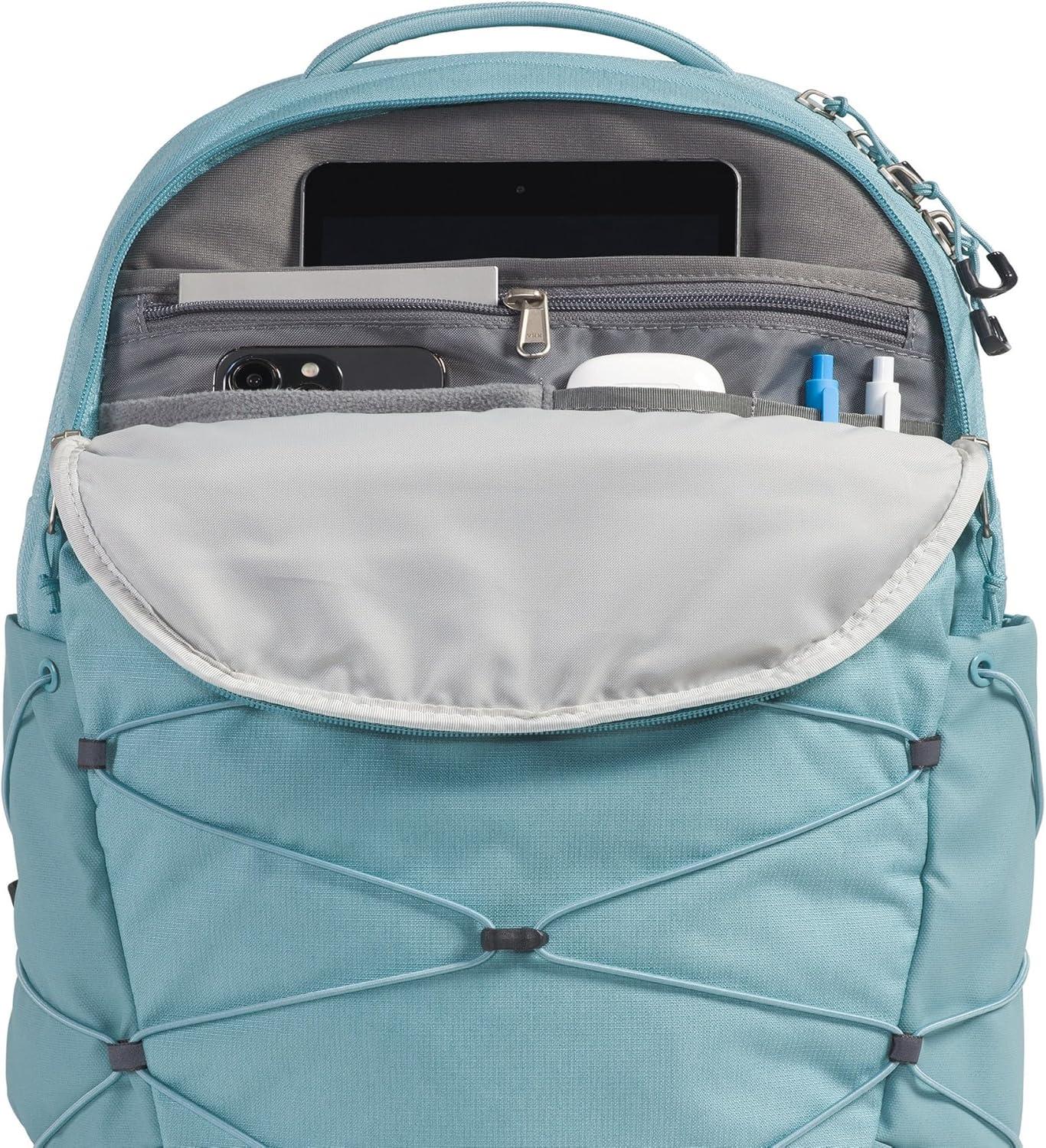 imageThe North Face Womens Borealis Commuter Laptop Backpack Everyday Travel Bag with 16quot Laptop Sleeve WomenSpecific Fit Reflective Details TNF BlackTNF WhiteNPF One SizeBlue Eclipse Light HeatherBlue Eclipse