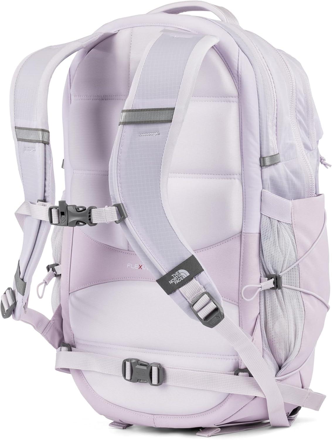 imageThe North Face Womens Borealis Commuter Laptop Backpack Everyday Travel Bag with 16quot Laptop Sleeve WomenSpecific Fit Reflective Details TNF BlackTNF WhiteNPF One SizeLavendaer Fog