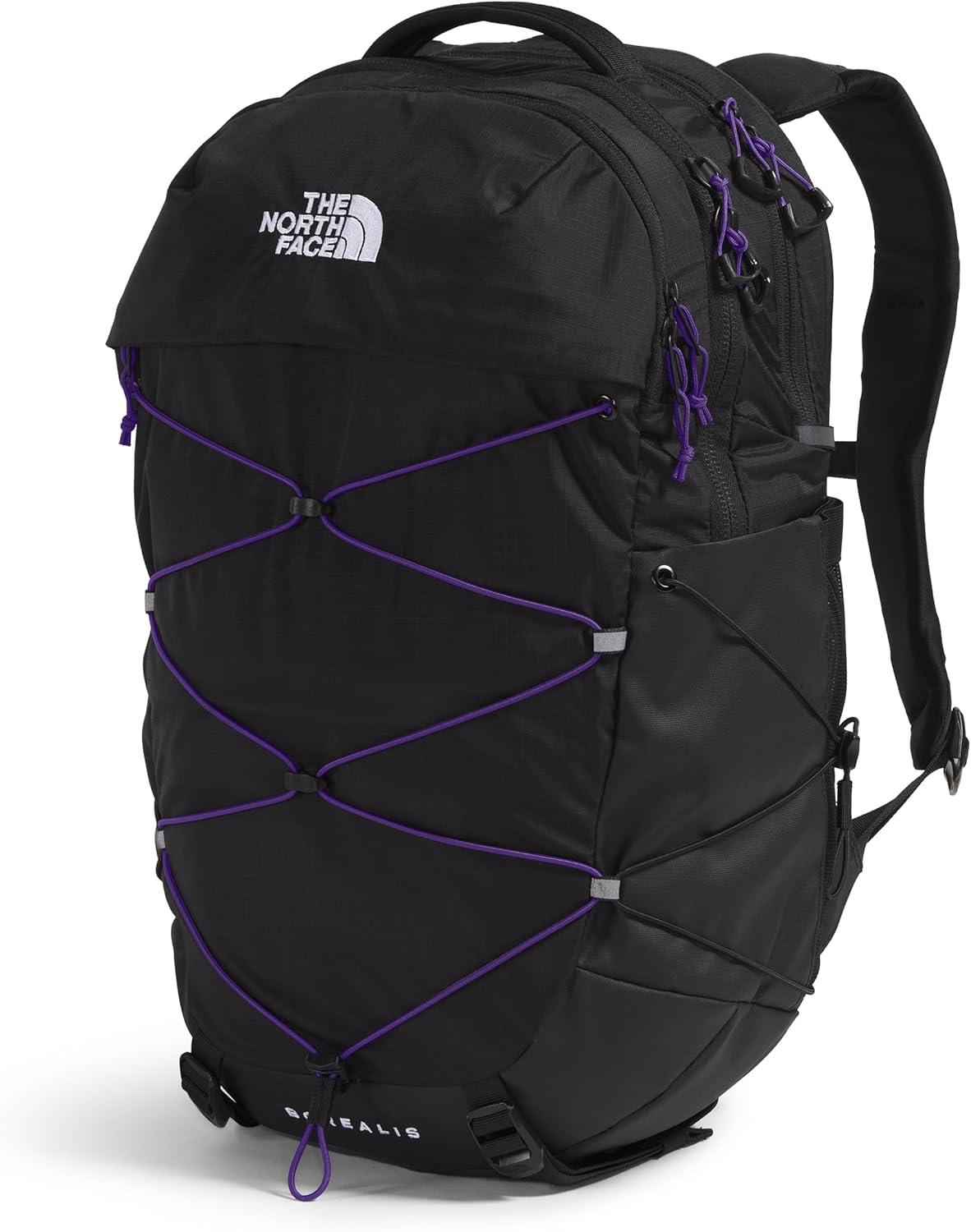 imageThe North Face Womens Borealis Commuter Laptop Backpack Everyday Travel Bag with 16quot Laptop Sleeve WomenSpecific Fit Reflective Details TNF BlackTNF WhiteNPF One SizeTnf BlackPeak Purple