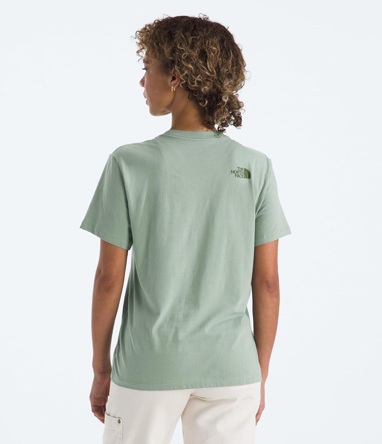 imageThe North Face Womens Evolution Regenerative Ink Half Dome ShortSleeve TeeSlate Moss