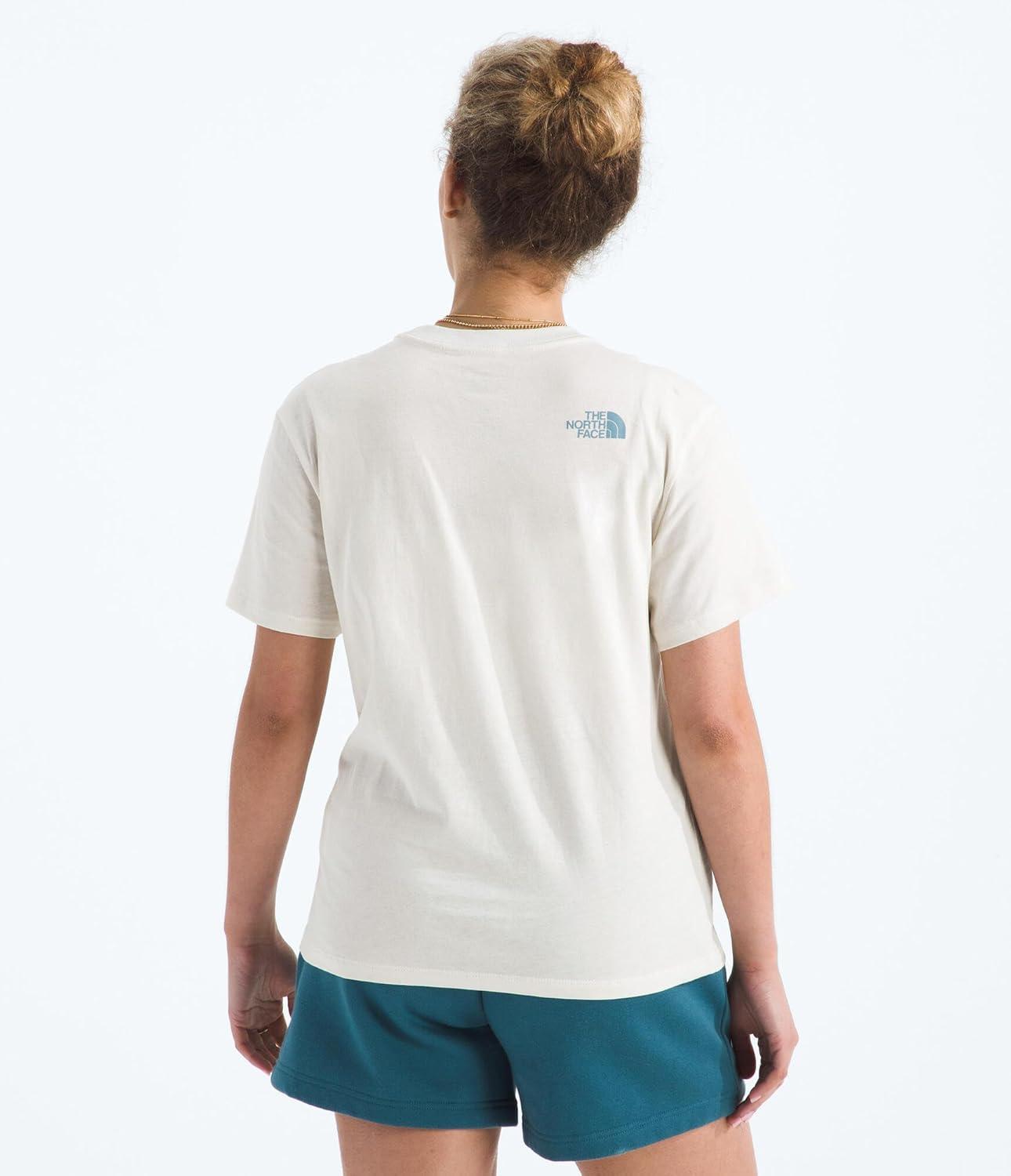 imageThe North Face Womens Evolution Regenerative Ink Half Dome ShortSleeve TeeWhite Dune