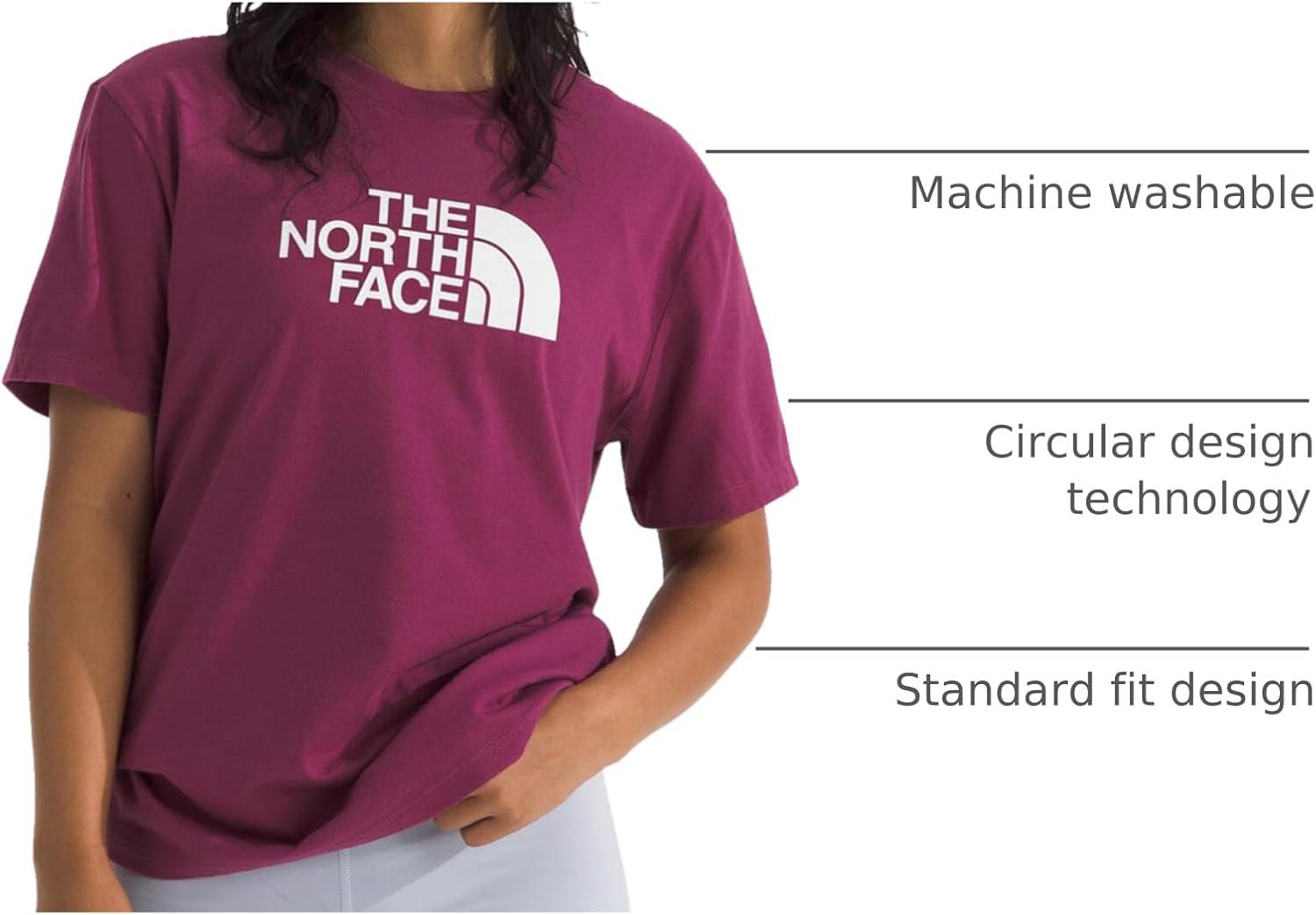 imageThe North Face Womens Evolution Short Sleeve Half Dome TeeCyber BerryTnf White